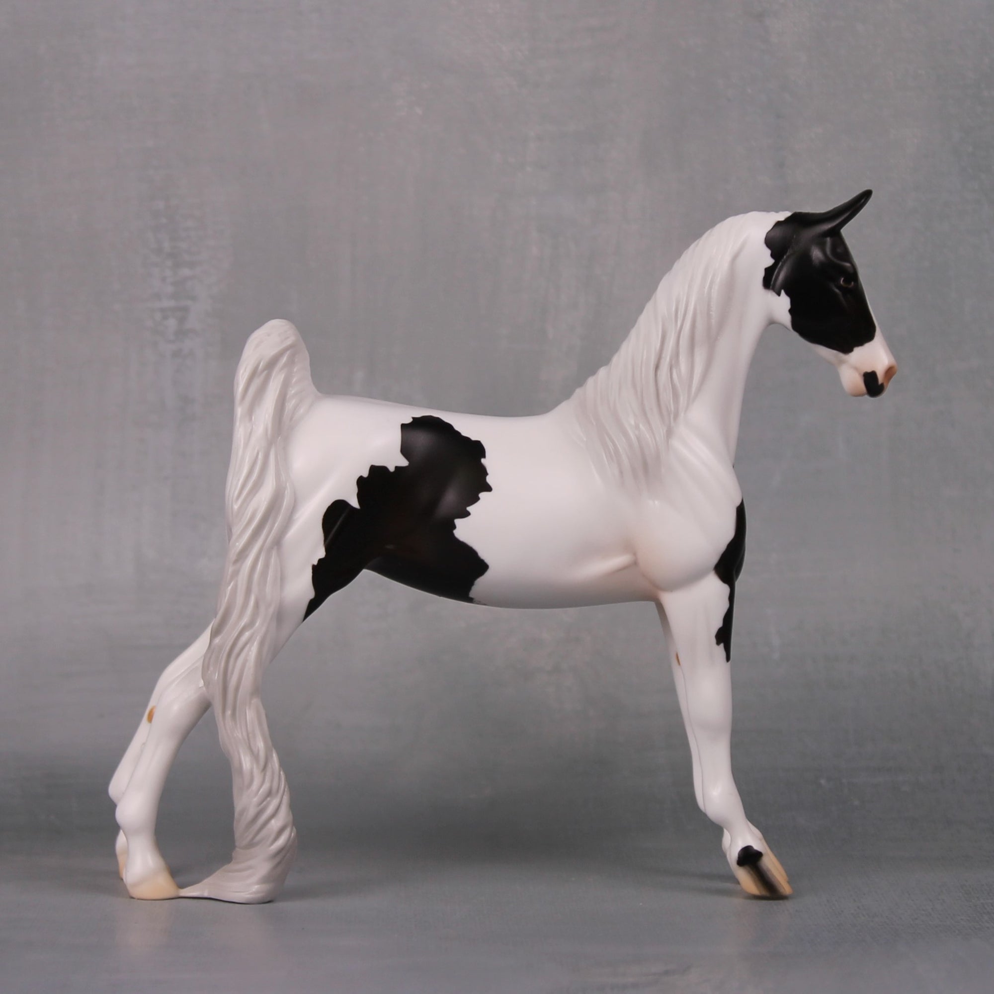 Jennifer OOAK Black Tobiano Pebble Saddlebred By Jess Hamill LHS24