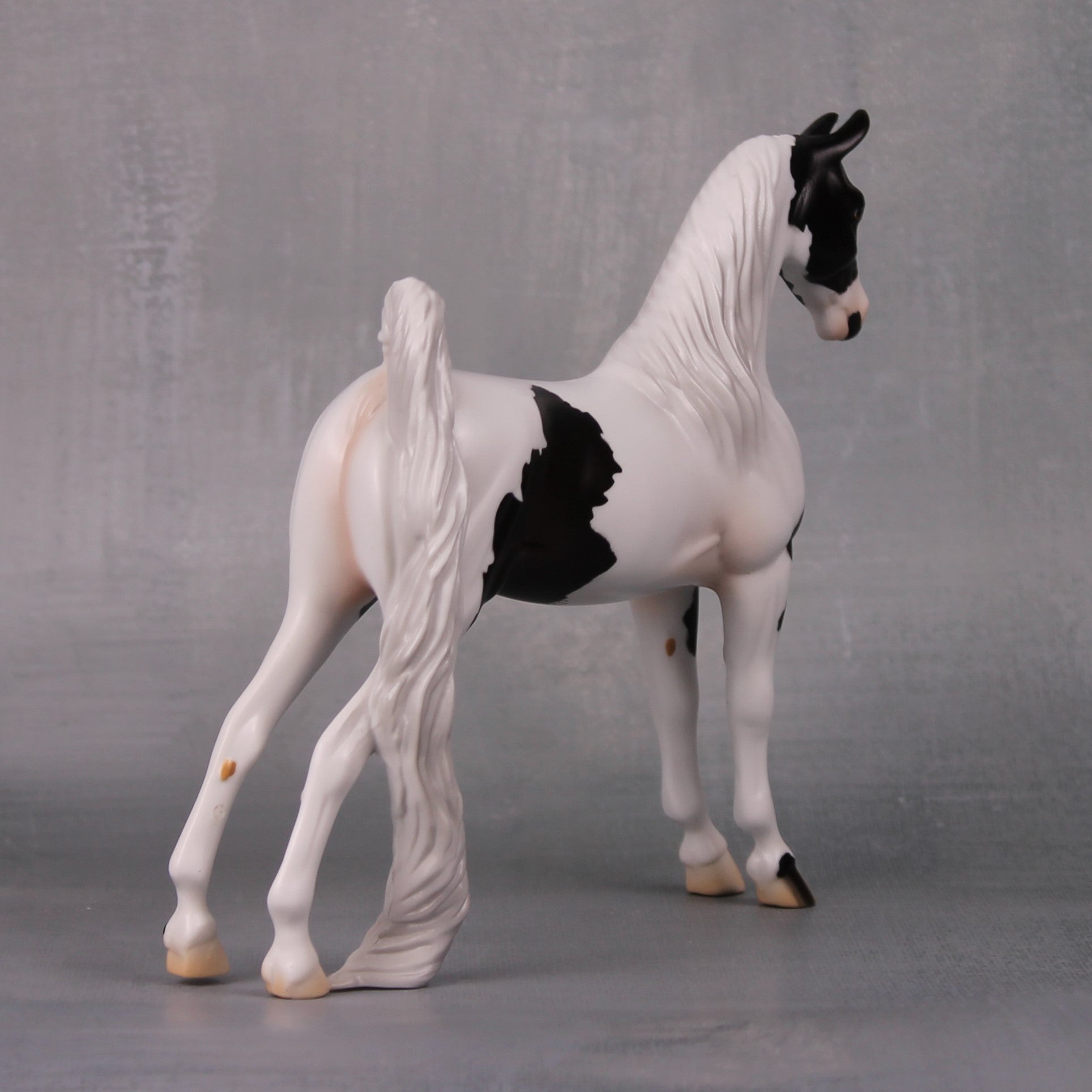 Jennifer OOAK Black Tobiano Pebble Saddlebred By Jess Hamill LHS24