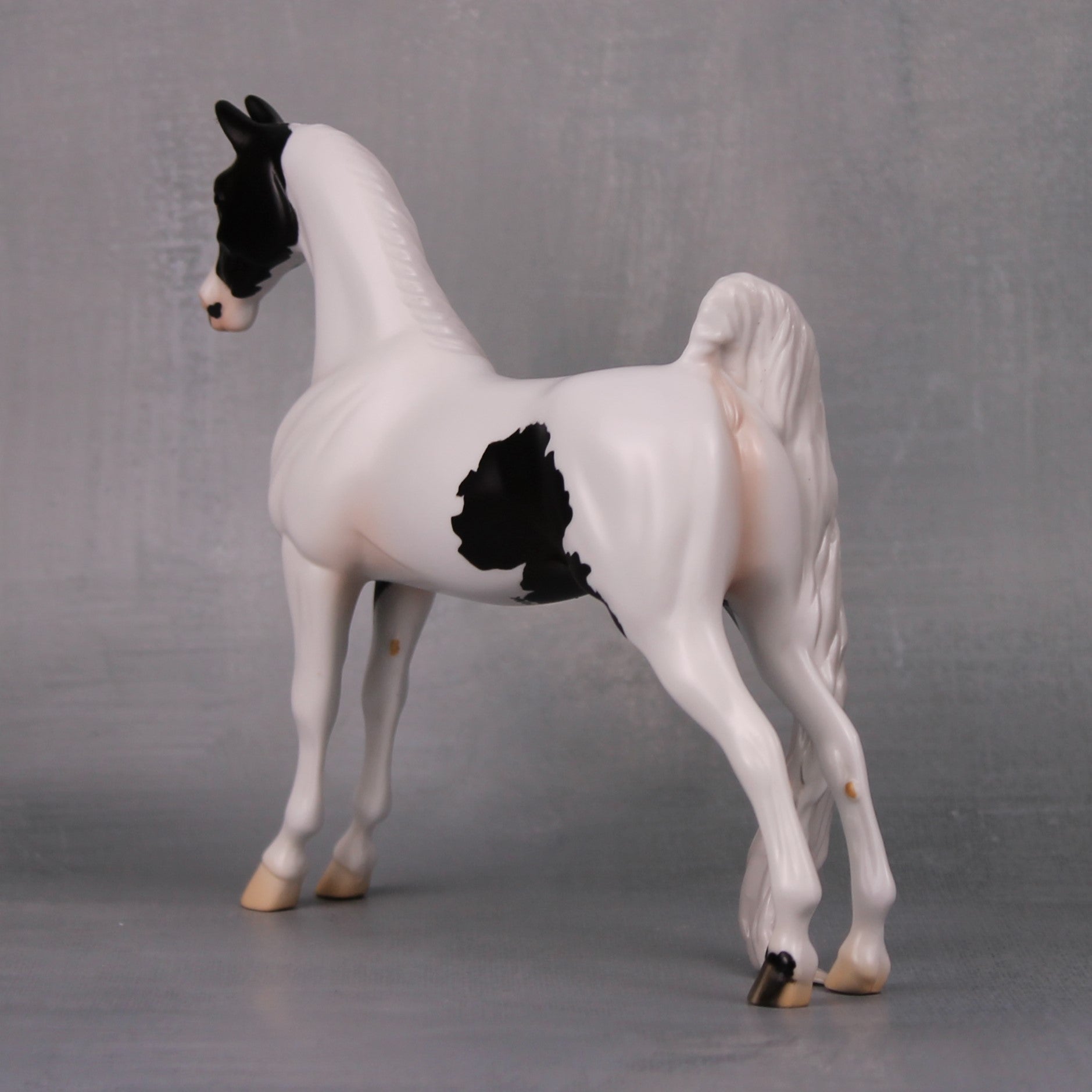 Jennifer OOAK Black Tobiano Pebble Saddlebred By Jess Hamill LHS24