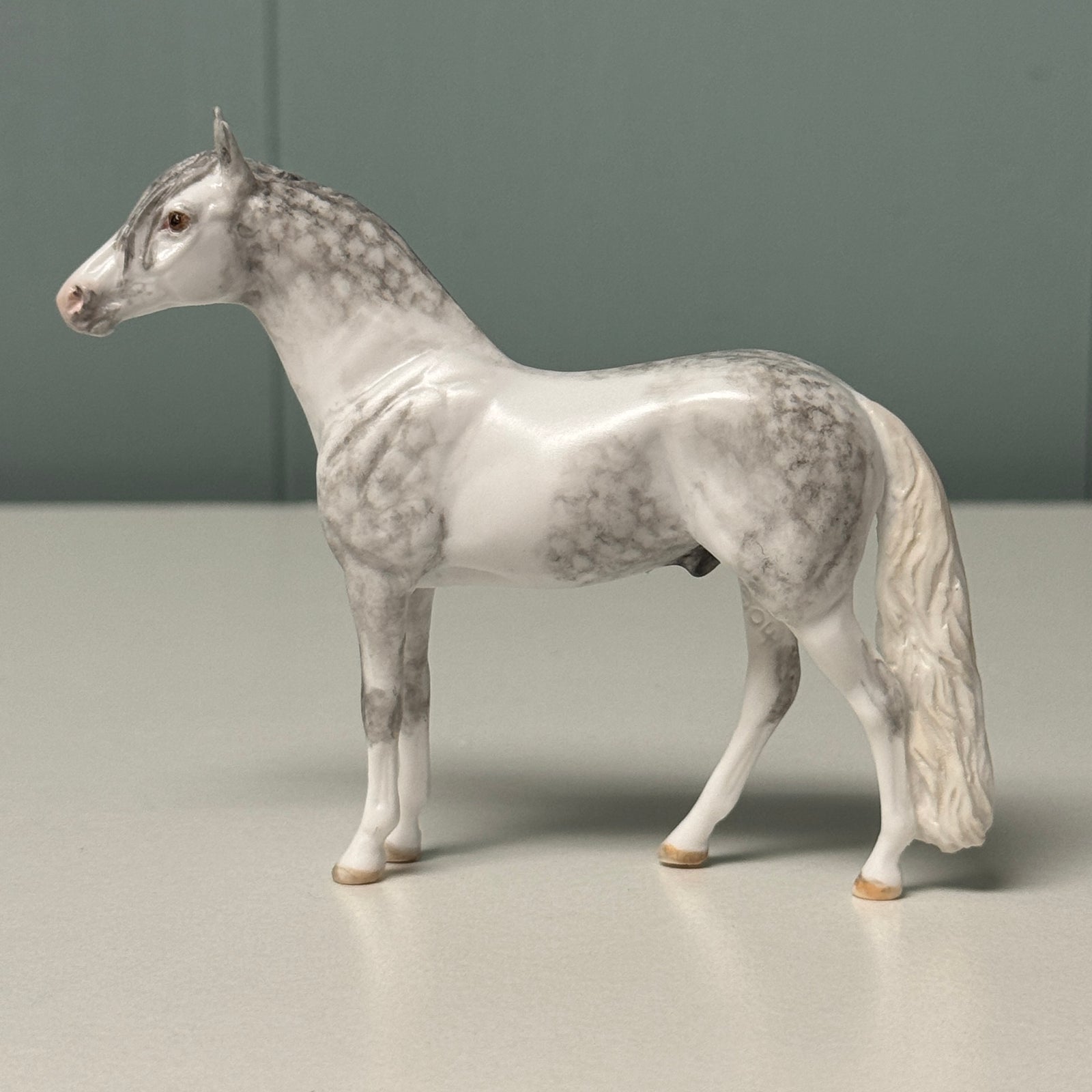 Mendous OOAK Dappled Gray Andalusian Chip By Andrea Thomason EQ24