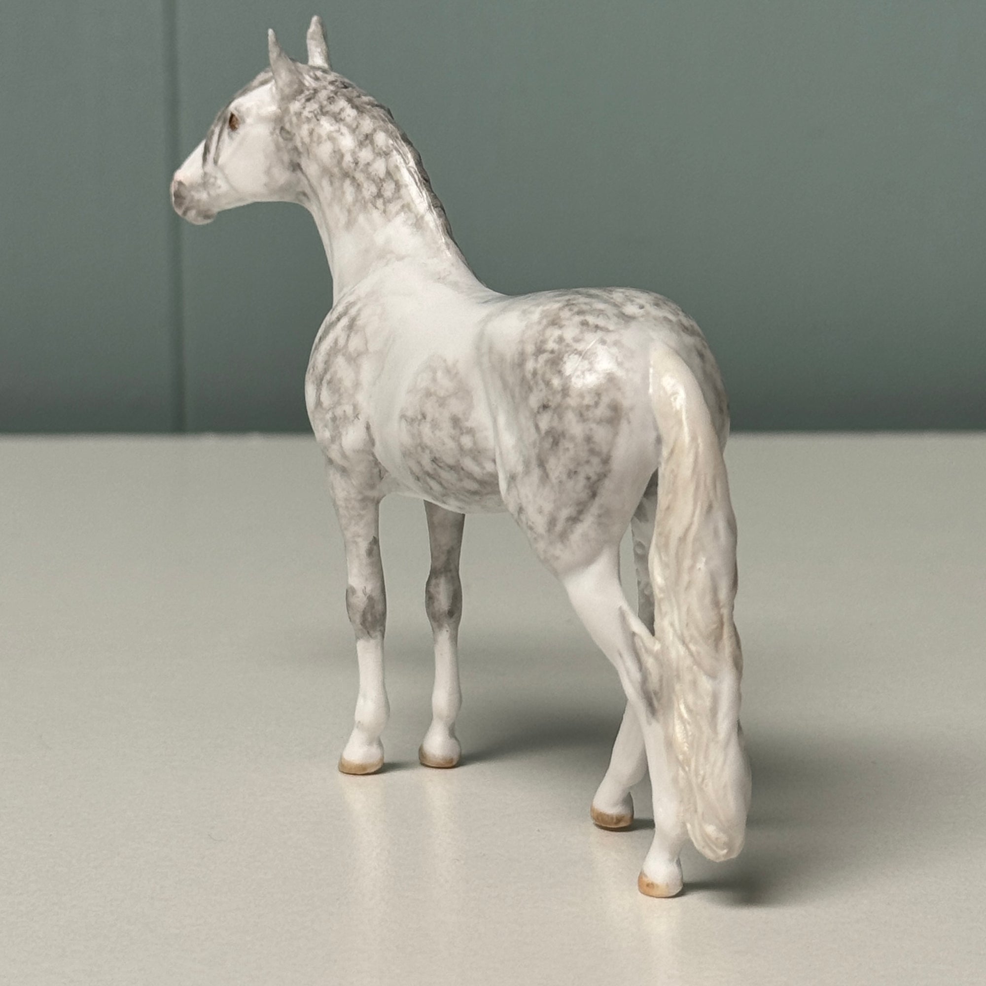 Mendous OOAK Dappled Gray Andalusian Chip By Andrea Thomason EQ24