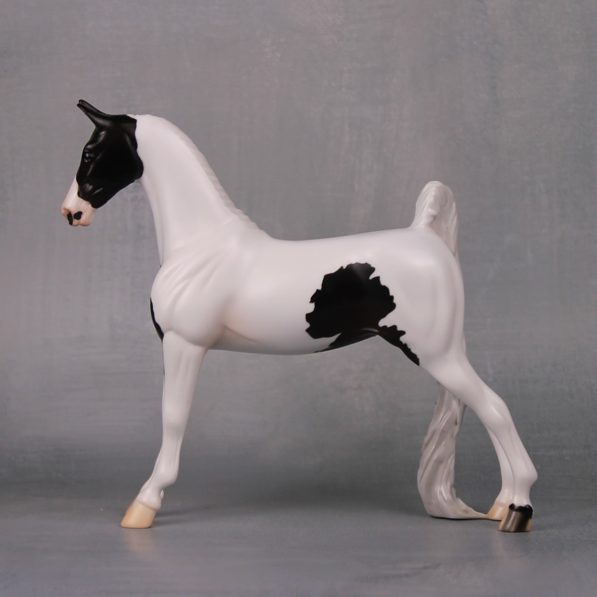 Jennifer OOAK Black Tobiano Pebble Saddlebred By Jess Hamill LHS24
