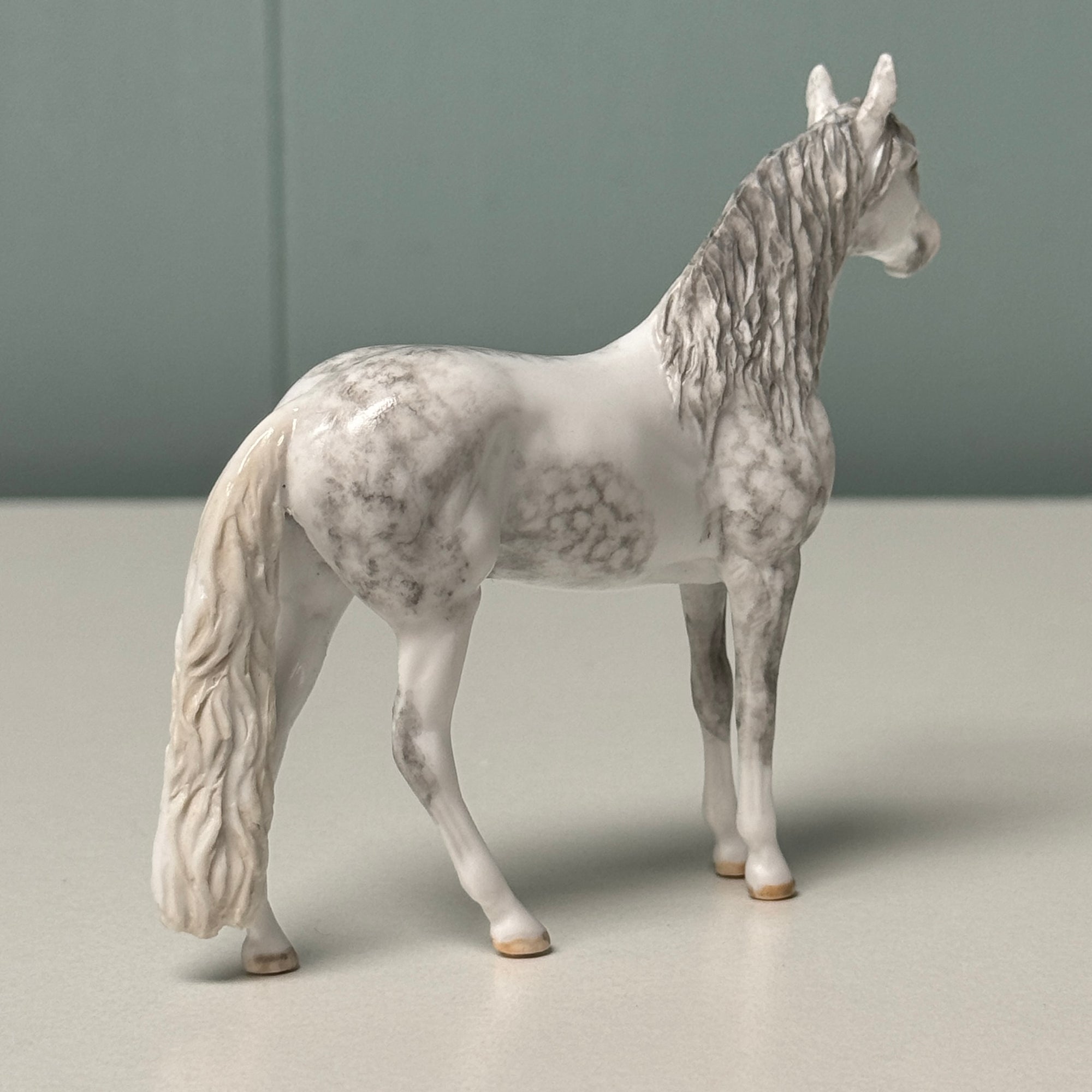 Mendous OOAK Dappled Gray Andalusian Chip By Andrea Thomason EQ24