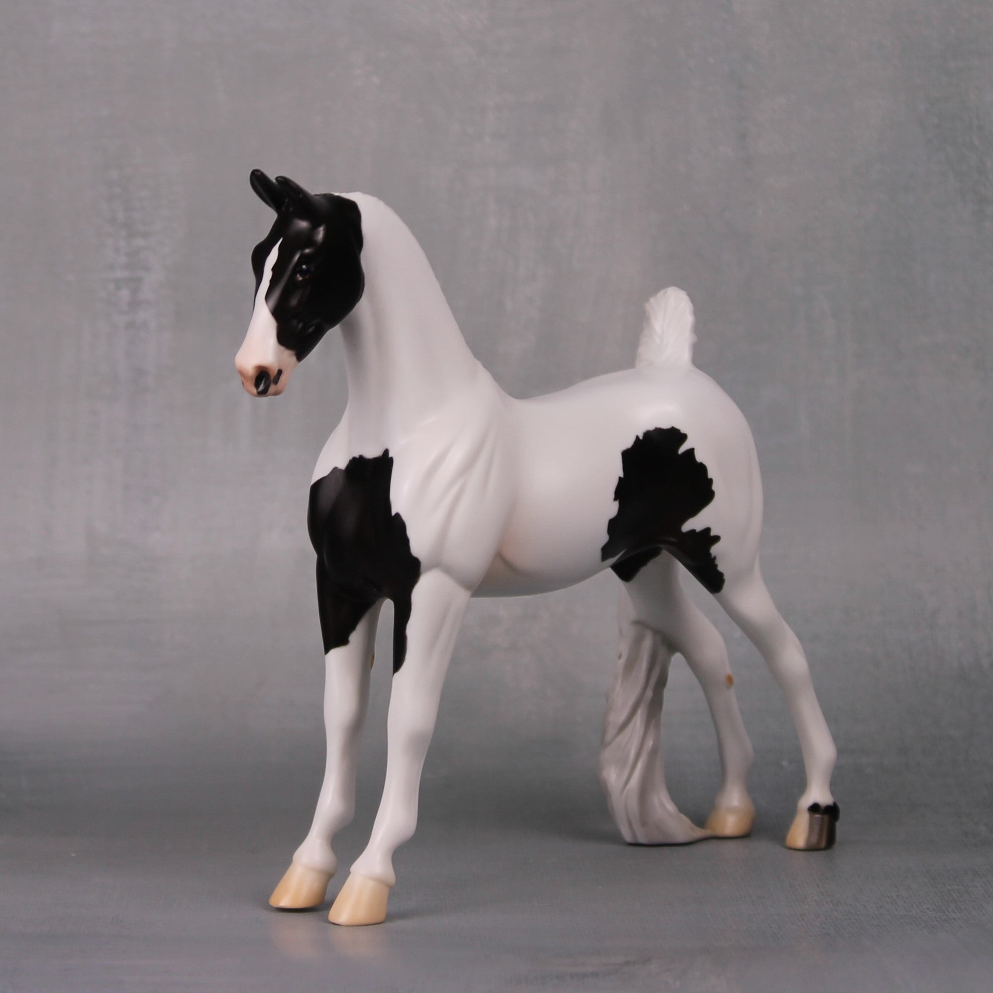 Jennifer OOAK Black Tobiano Pebble Saddlebred By Jess Hamill LHS24