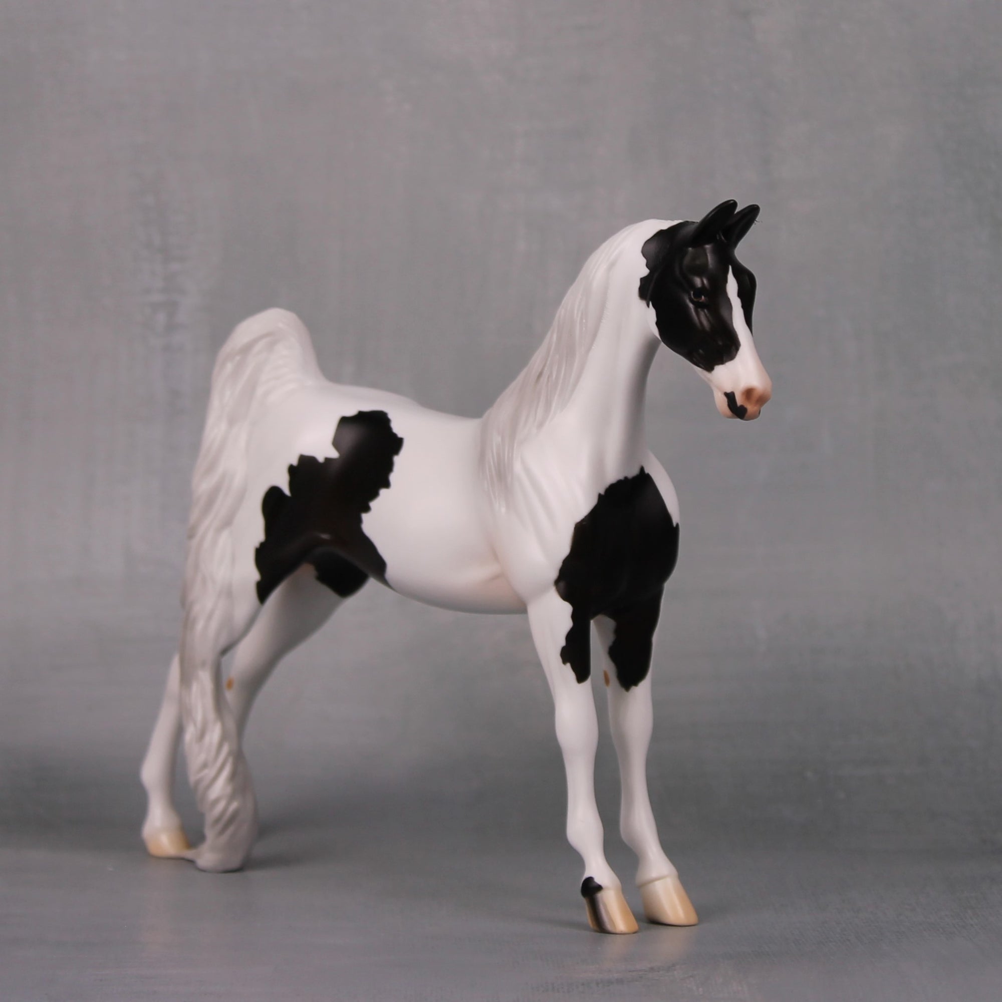Jennifer OOAK Black Tobiano Pebble Saddlebred By Jess Hamill LHS24