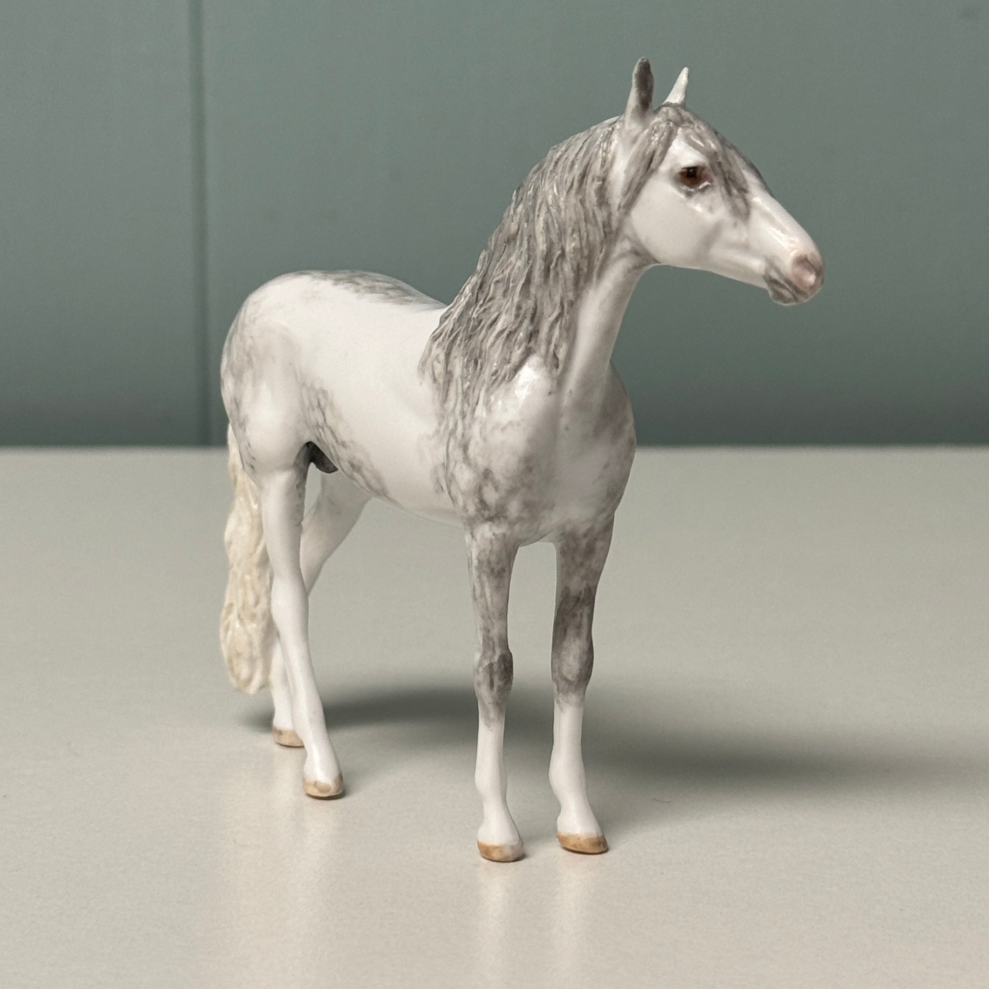 Mendous OOAK Dappled Gray Andalusian Chip By Andrea Thomason EQ24