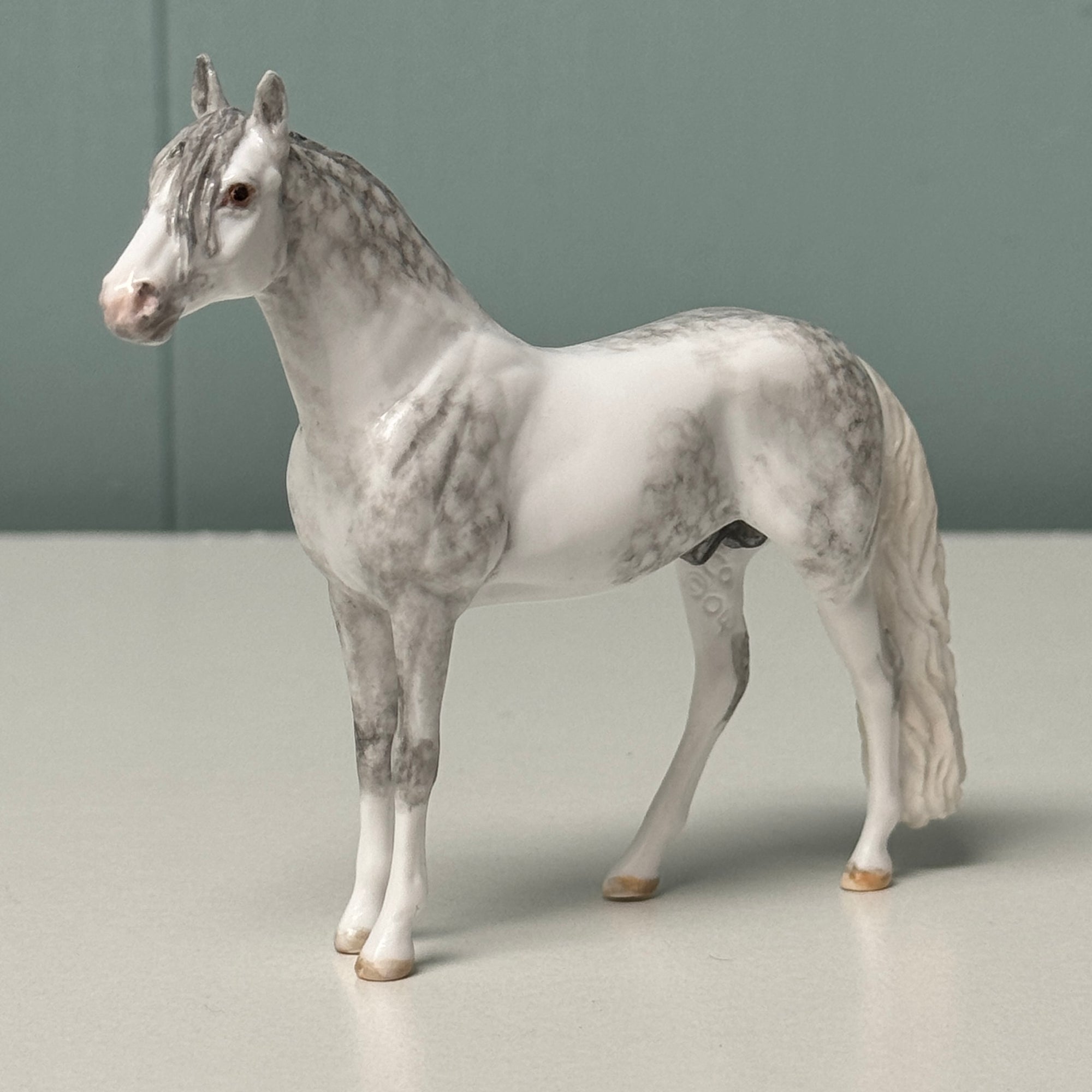 Mendous OOAK Dappled Gray Andalusian Chip By Andrea Thomason EQ24