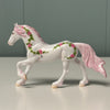 Celebration Roses OOAK Deco White w/ Rose Vines Friesian Chip By Andrea Thomason End Of Month May SS724