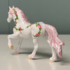 Celebration Roses OOAK Deco White w/ Rose Vines Friesian Chip By Andrea Thomason End Of Month May SS724