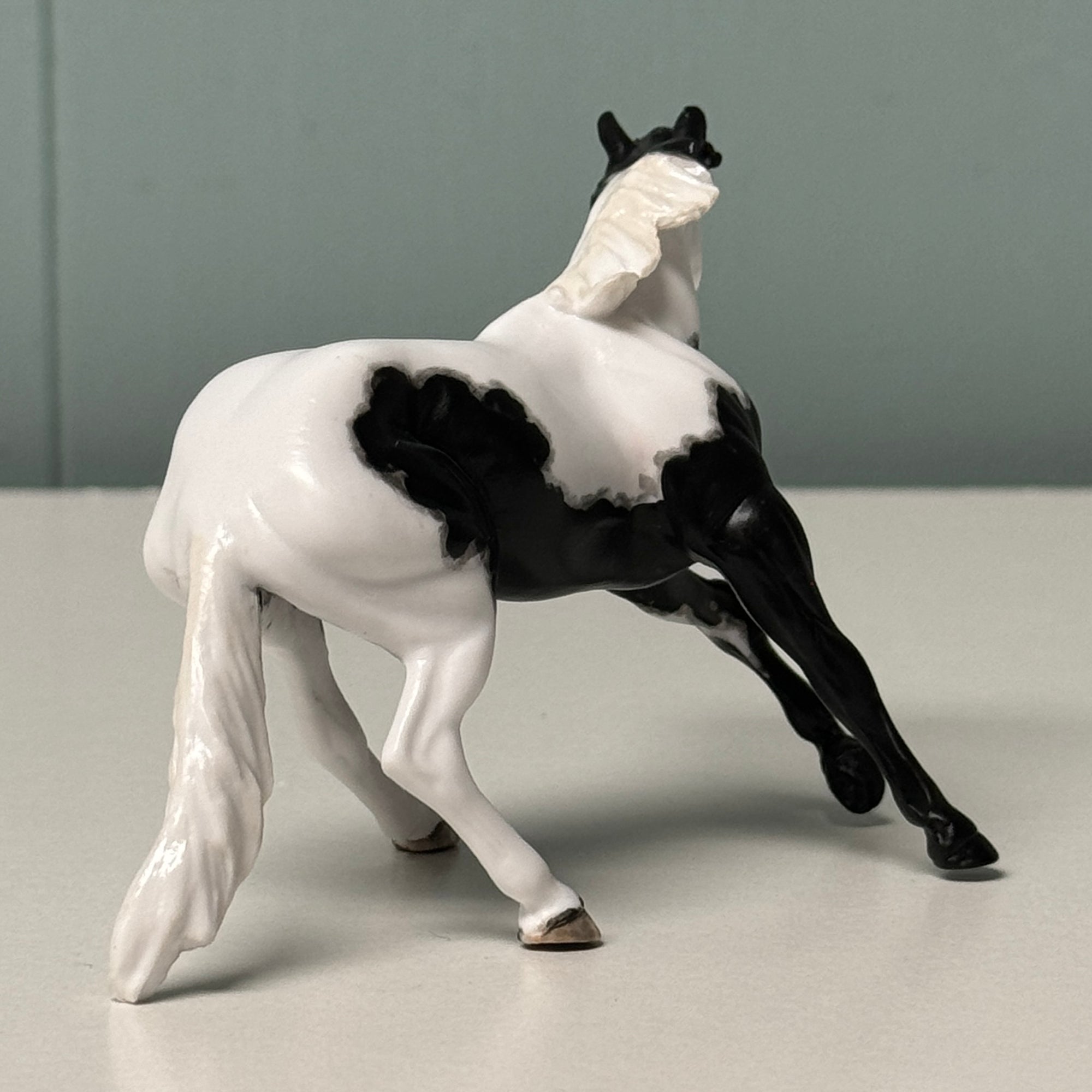 Ringa OOAK Black Tobiano Cutter Chip By Andrea Thomason EQ24