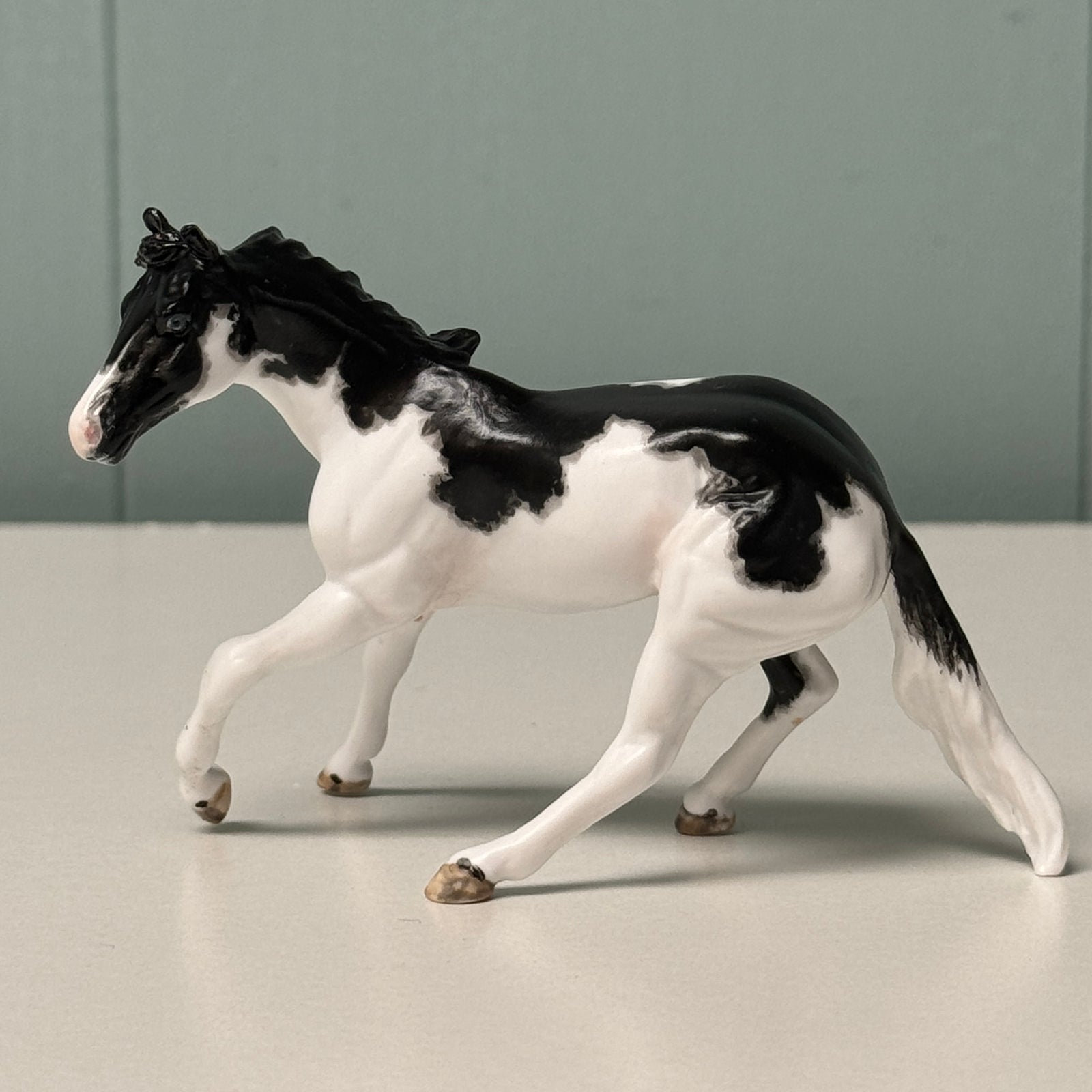 Rosie OOAK Black Tobiano Cutter Chip By Andrea Thomason EQ24