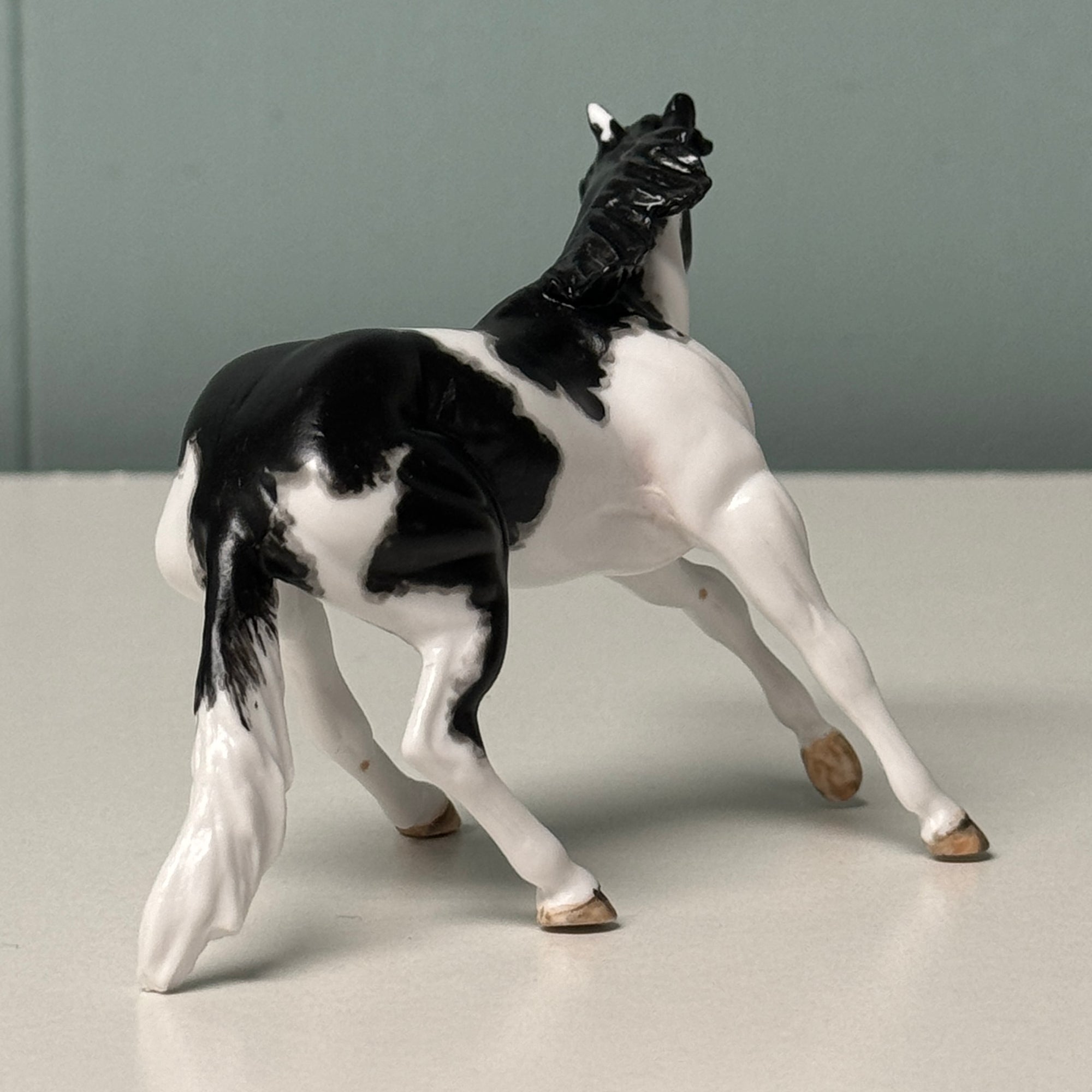 Rosie OOAK Black Tobiano Cutter Chip By Andrea Thomason EQ24