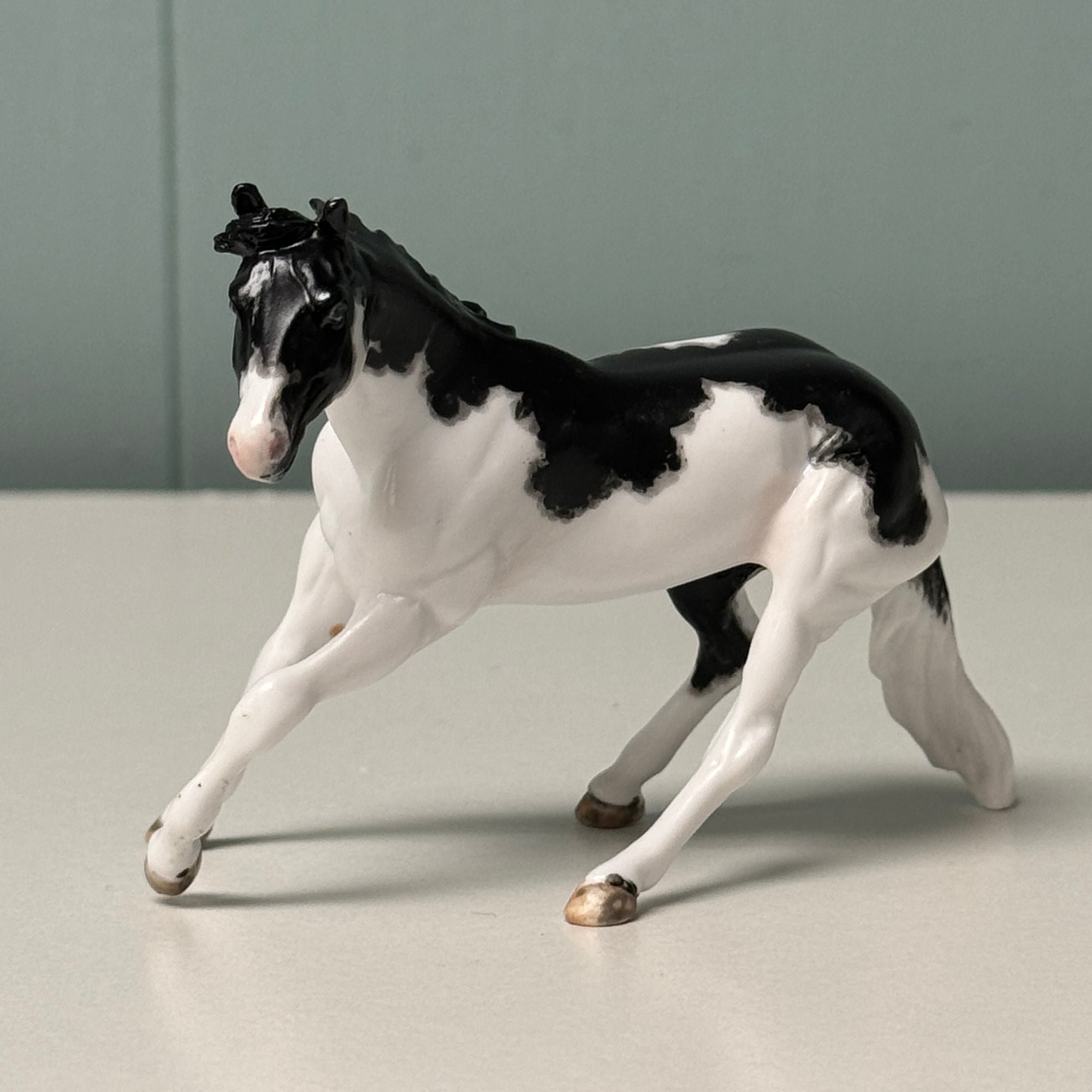 Rosie OOAK Black Tobiano Cutter Chip By Andrea Thomason EQ24