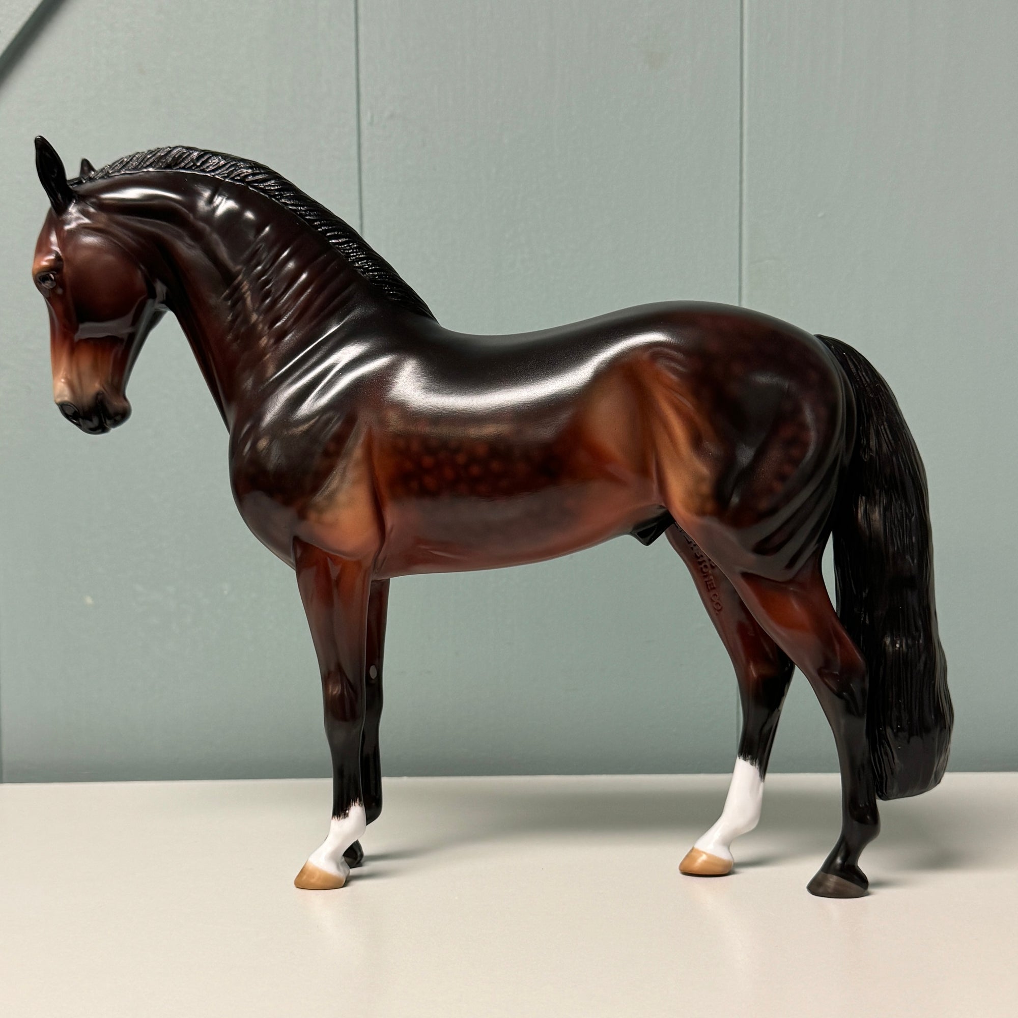 Seluvis OOAK Dappled Dark Bay Andalusian By Angela Marleau EQ24