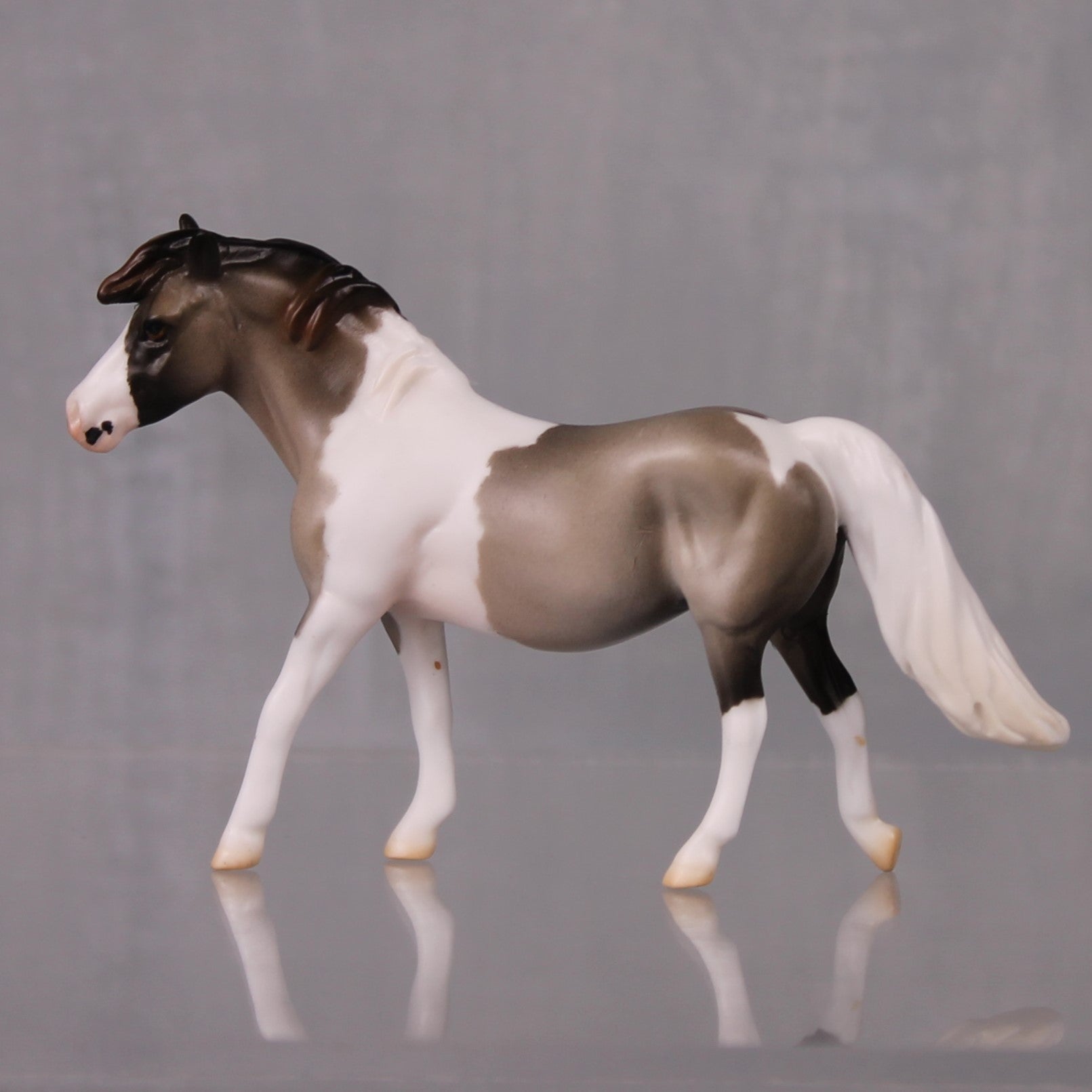 Cocoa Puffs OOAK Series of 20 Shetland Ponies Grulla Tobiano Pony Chip By Jess Hamill LHS24