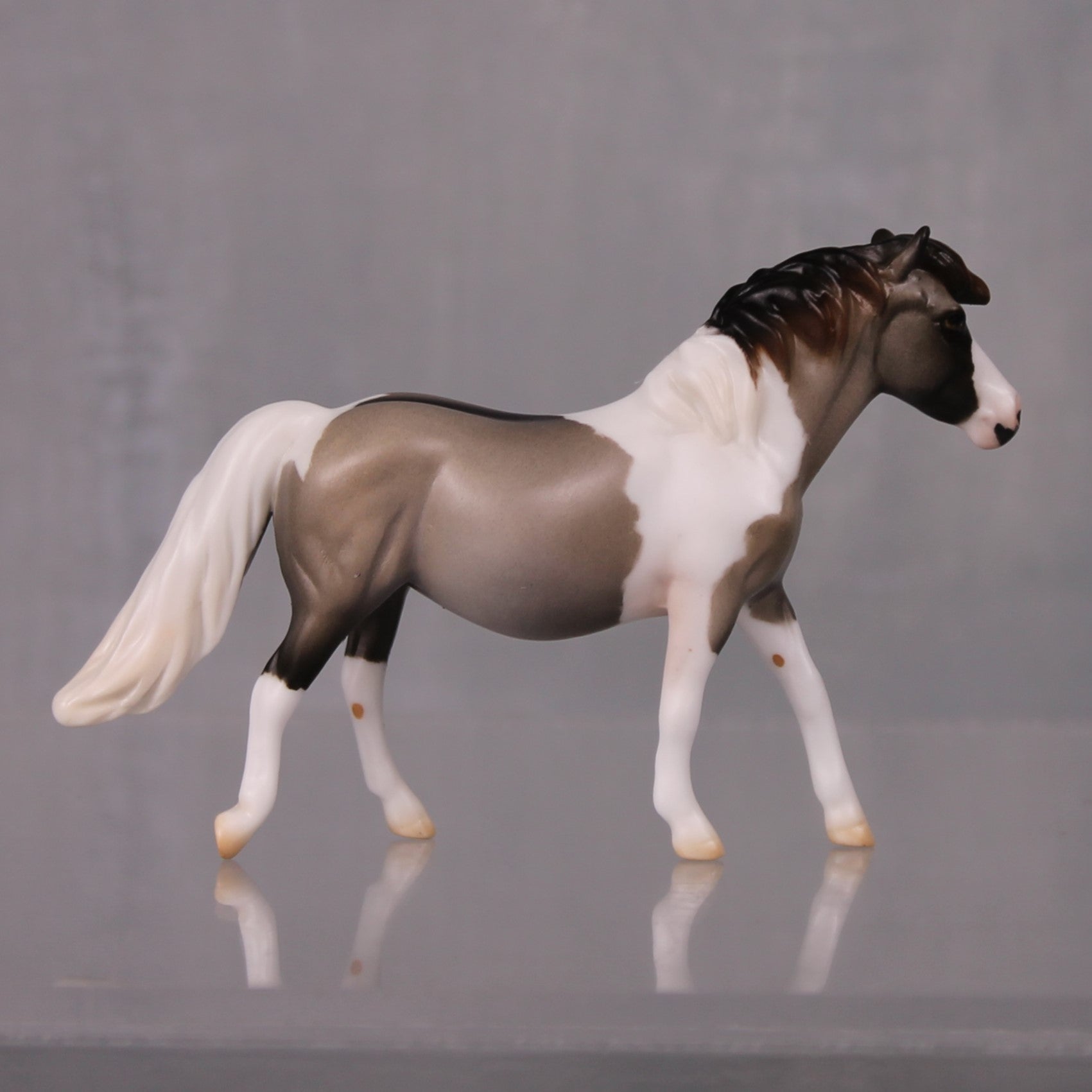 Cocoa Puffs OOAK Series of 20 Shetland Ponies Grulla Tobiano Pony Chip By Jess Hamill LHS24