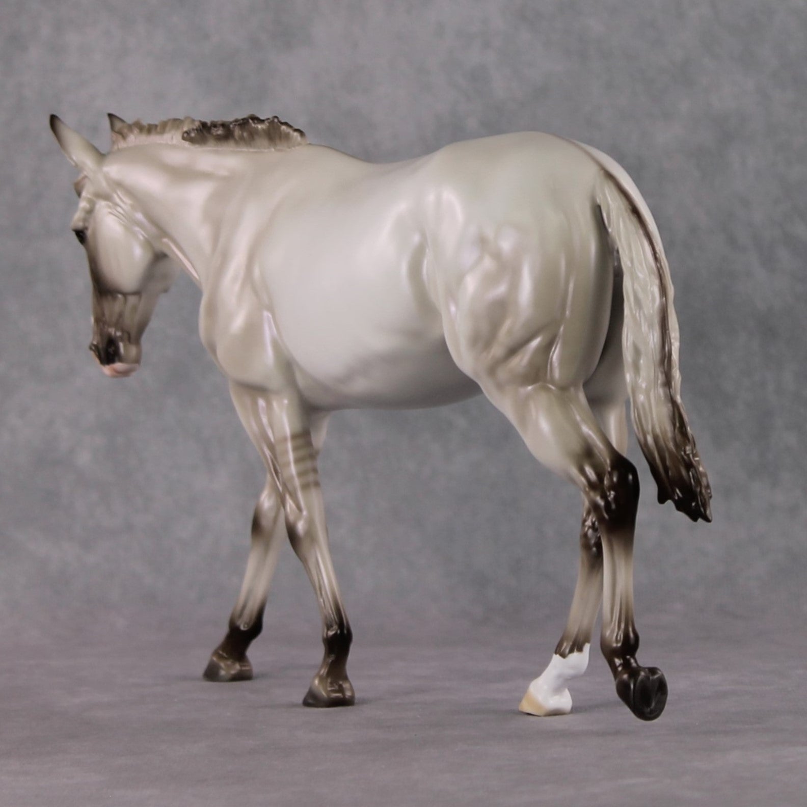 "Vexica" LE-10 Dappled Silver Grulla Mule By Ashley Palmer - 2025 Zodiac Series ZS25