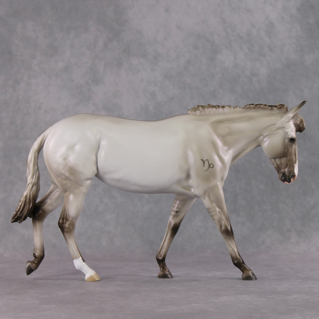 "Vexica" LE-10 Dappled Silver Grulla Mule By Ashley Palmer - 2025 Zodiac Series ZS25