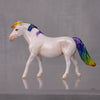 Litrik OOAK Pearl Series Chips - Pearl &amp; Rainbow Pony Chip By Jess Hamill LHS24 MHP