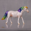 Litrik OOAK Pearl Series Chips - Pearl &amp; Rainbow Pony Chip By Jess Hamill LHS24 MHP