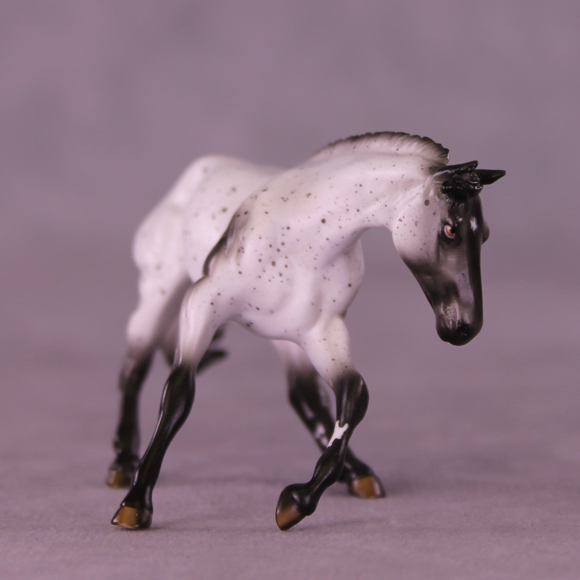 Mini Alcyone OOAK EFCM Chip Cutting Horse by Ashley Palmer &amp; Melanie Miller SCD26