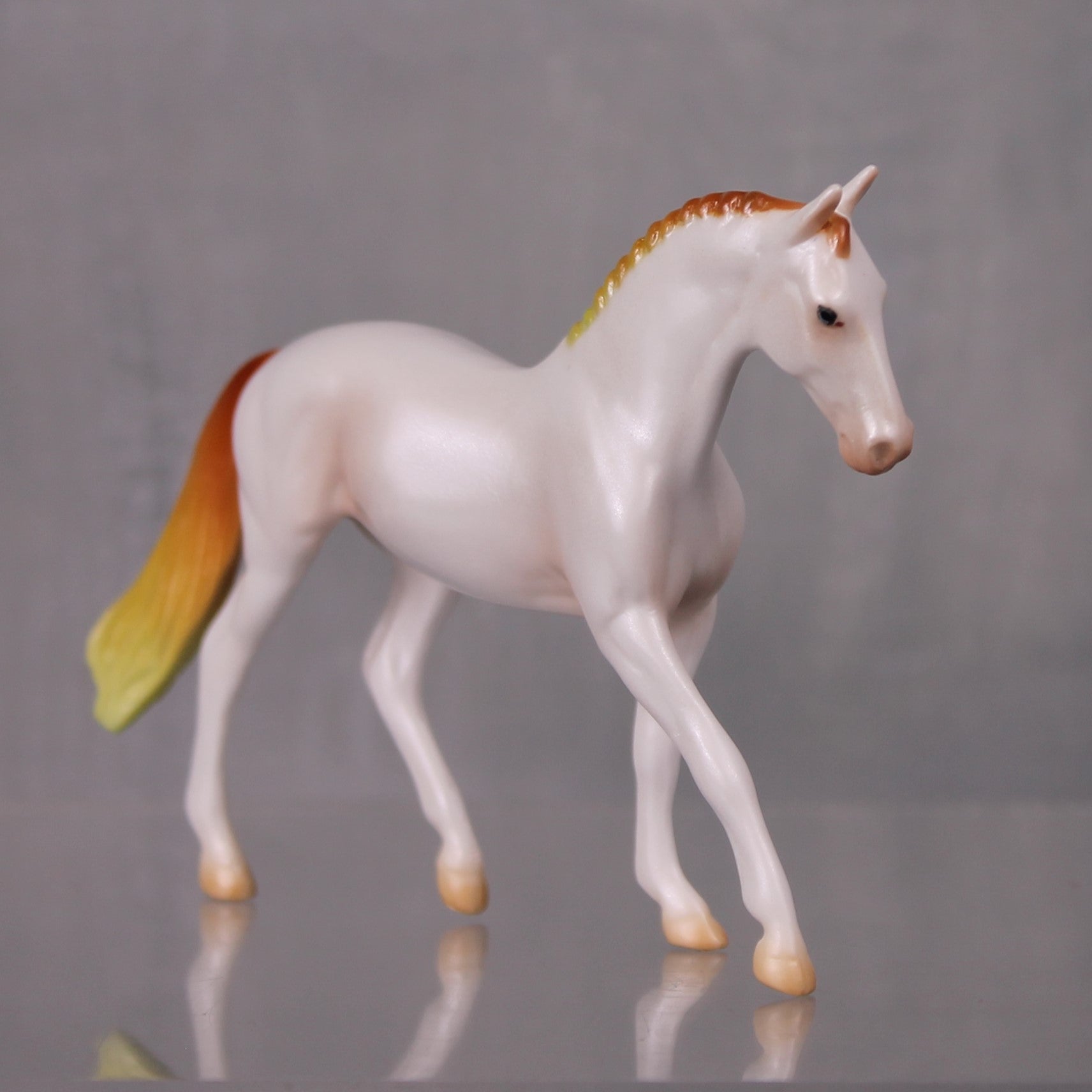 Farverig OOAK Pearl Series - Pearl and Orange Warmblood Chip By Jess Hamill LHS24