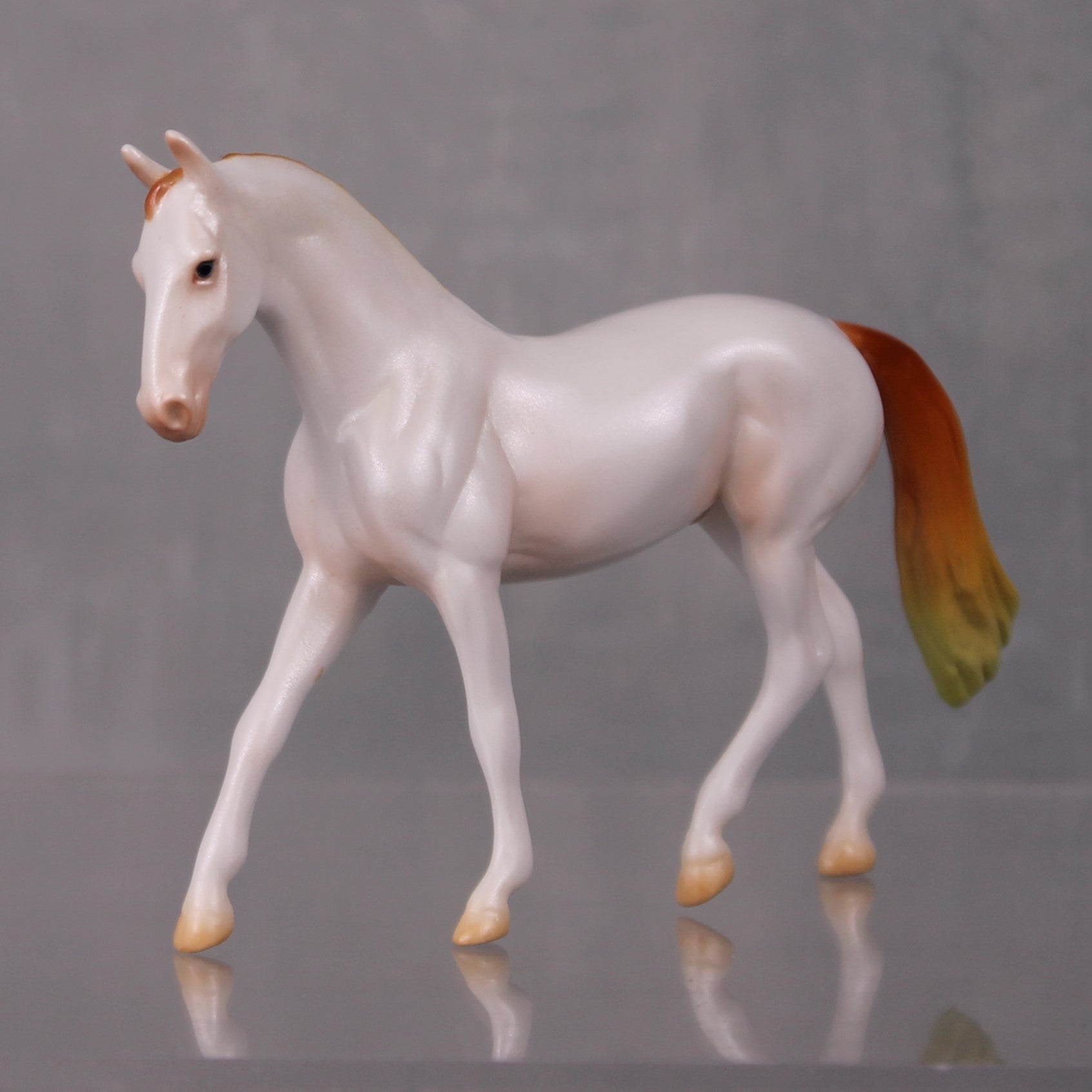 Farverig OOAK Pearl Series - Pearl and Orange Warmblood Chip By Jess Hamill LHS24