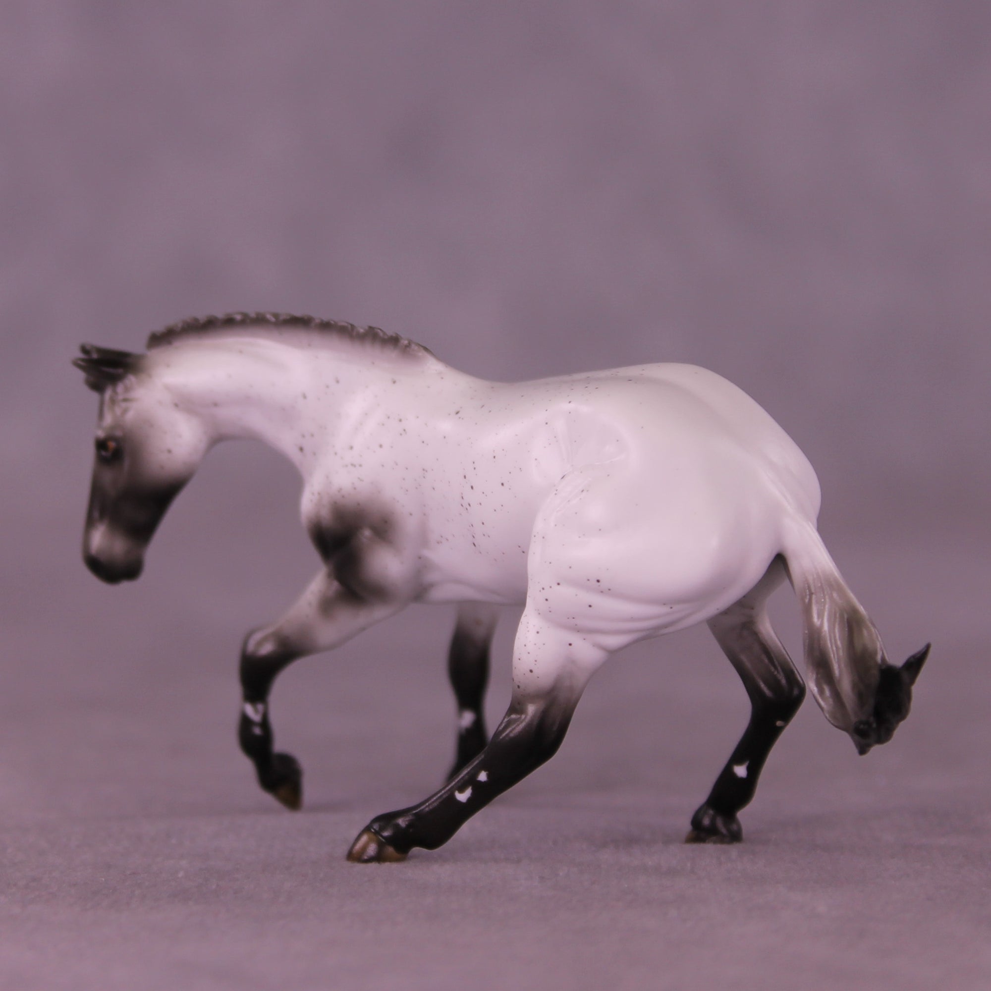 Mini Alcyone OOAK EFCM Chip Cutting Horse by Ashley Palmer &amp; Melanie Miller SCD26