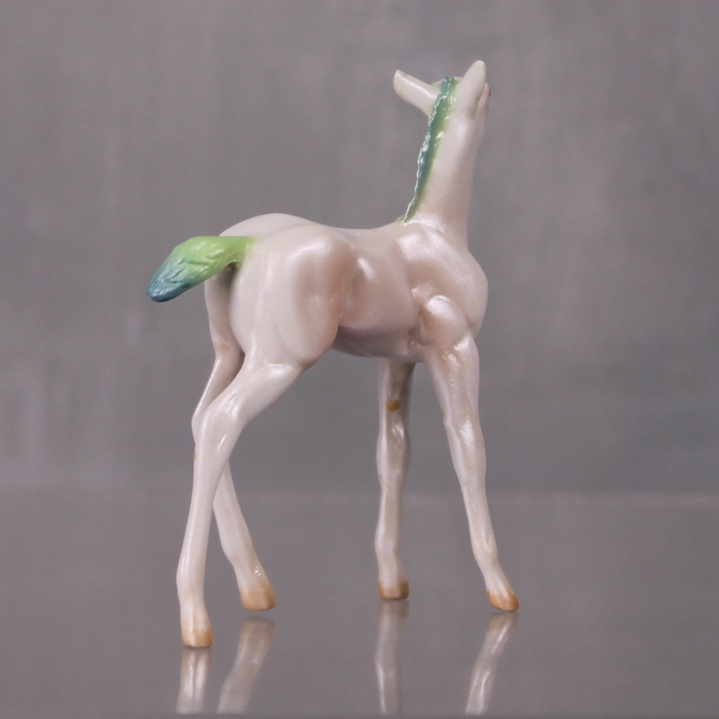 Zokongola OOAK Pearl Series - Pearl and Green Chip Foal By Jamie Adamson LHS24