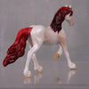 Spalvinga OOAK Pearl Series - Pearl and Red Friesian Chip By Jamie Adamson LHS24