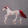 Spalvinga OOAK Pearl Series - Pearl and Red Friesian Chip By Jamie Adamson LHS24