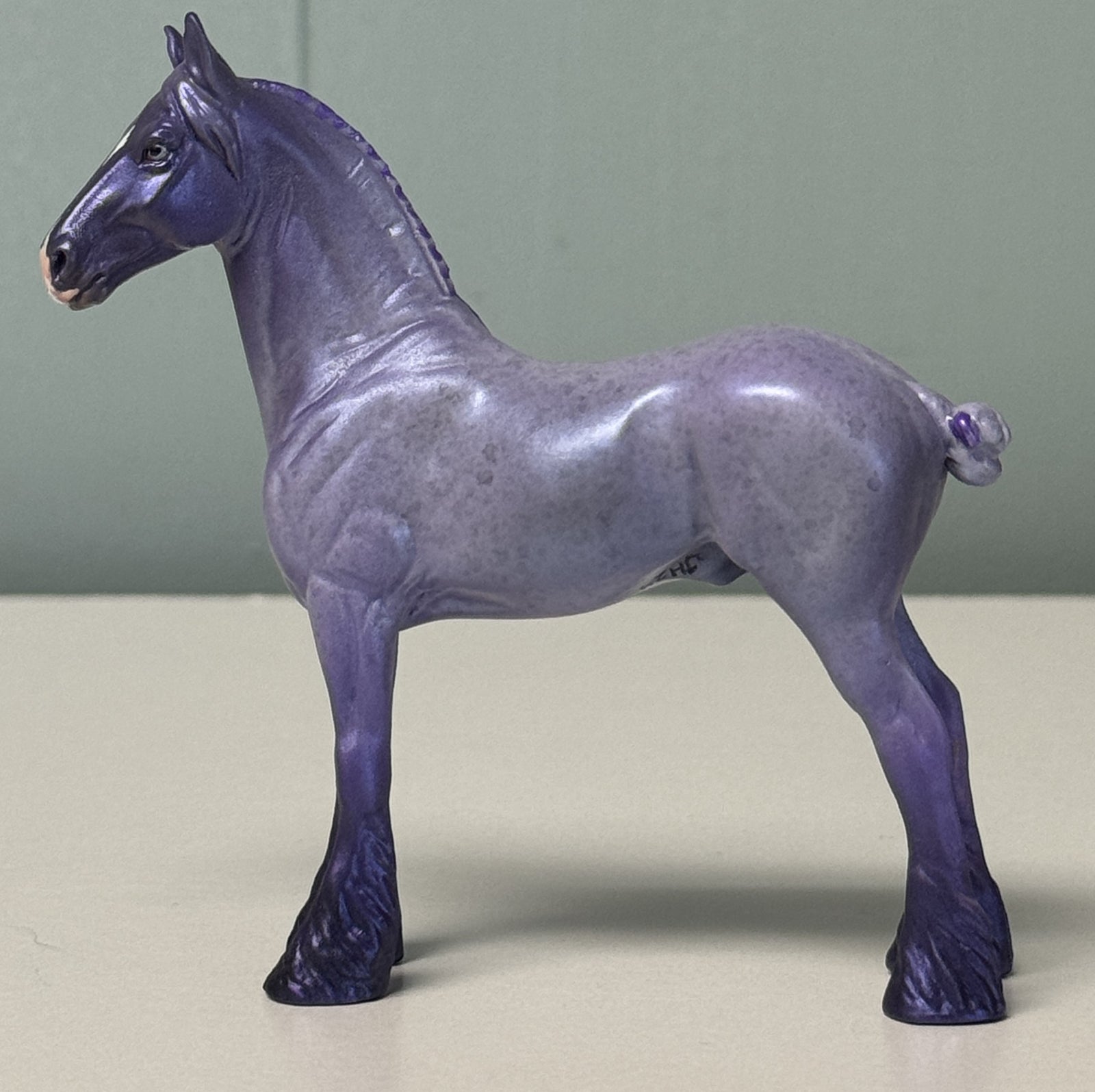 Helitrope OOAK Deco Purple Draft Chip By Jess Hamill EQ24