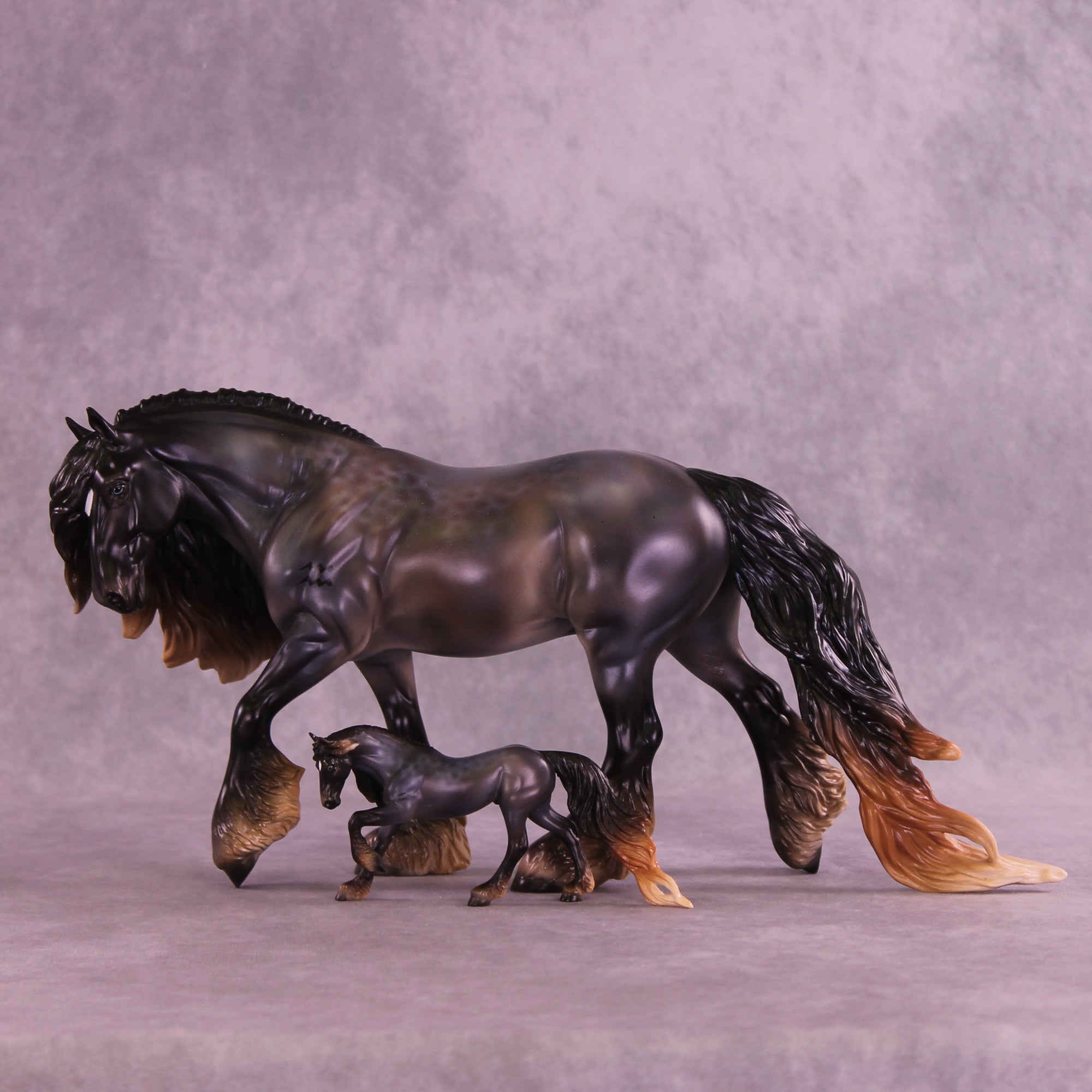 Mini Bunda OOAK EFCM Chip Friesian by Ashley Palmer &amp; Melanie Miller SCD26