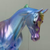 Rapheal OOAK Purple, Green, Blue and Gold with Hearts Deco Thoroughbred By Erin Corbett - Proceeds are Donation to Raphael House in Portland! EQ24 SS724