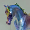Rapheal OOAK Purple, Green, Blue and Gold with Hearts Deco Thoroughbred By Erin Corbett - Proceeds are Donation to Raphael House in Portland! EQ24 SS724