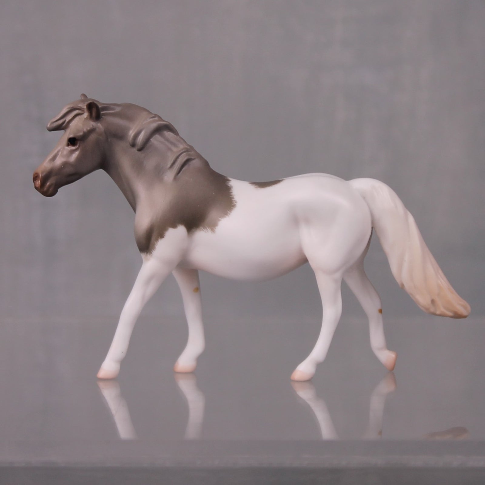 Sophia Limited Edition Rat Inspired Series of 15 OOAK Grey Splash Pony Chip By Jess Hamill LHS24