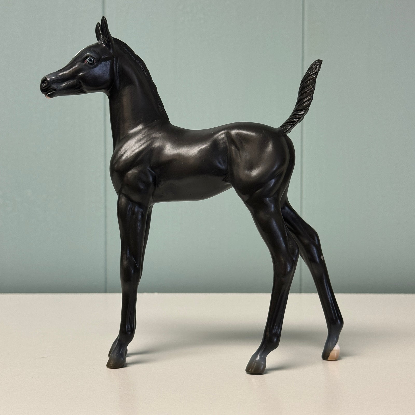 Ink Spot OOAK Black Arabian Foal By Ashley Palmer EQ24