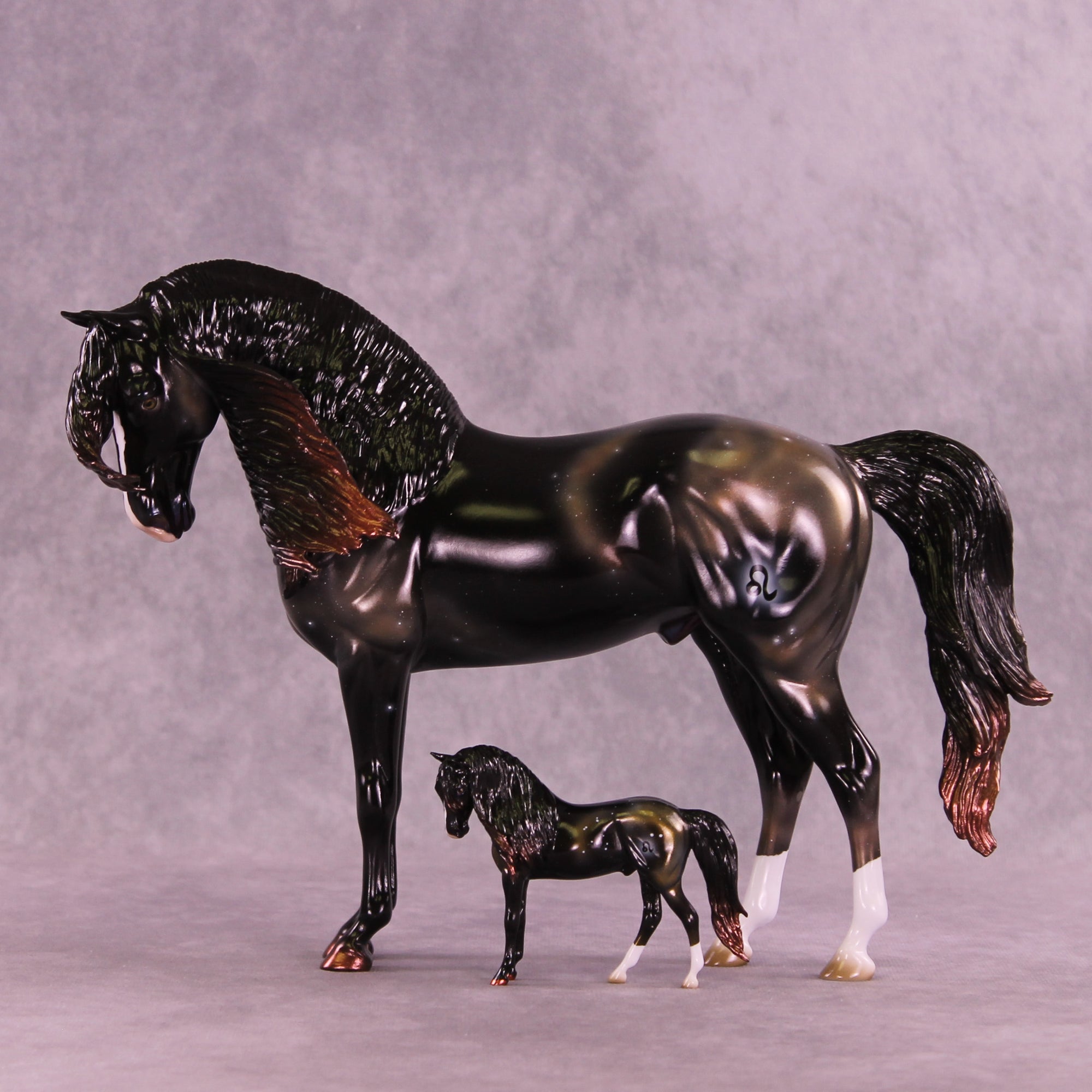 Mini Algieba OOAK EFCM Chip Andalusian by Ashley Palmer &amp; Melanie Miller SCD26