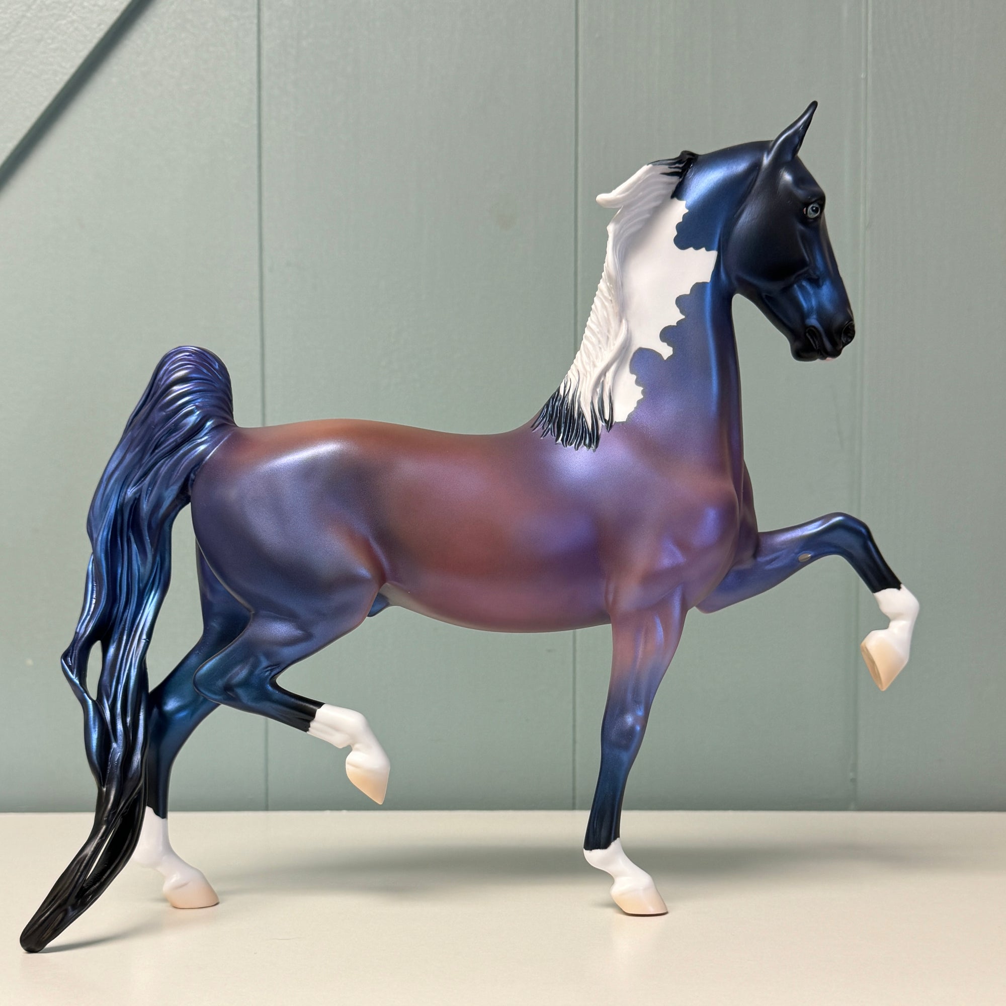 Memily OOAK Deco Purple Pinto Saddlebred By Jess Hamill EQ24