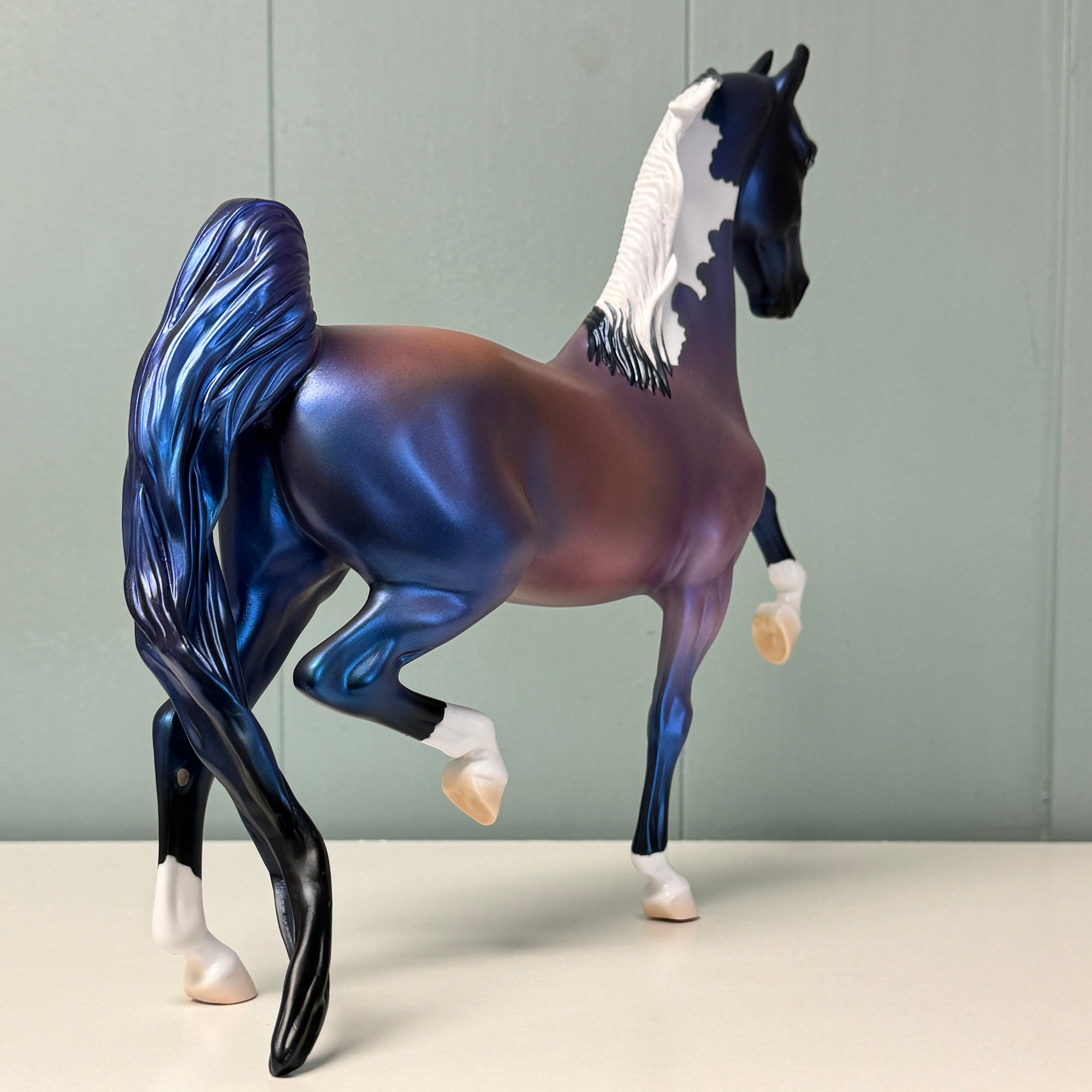 Memily OOAK Deco Purple Pinto Saddlebred By Jess Hamill EQ24