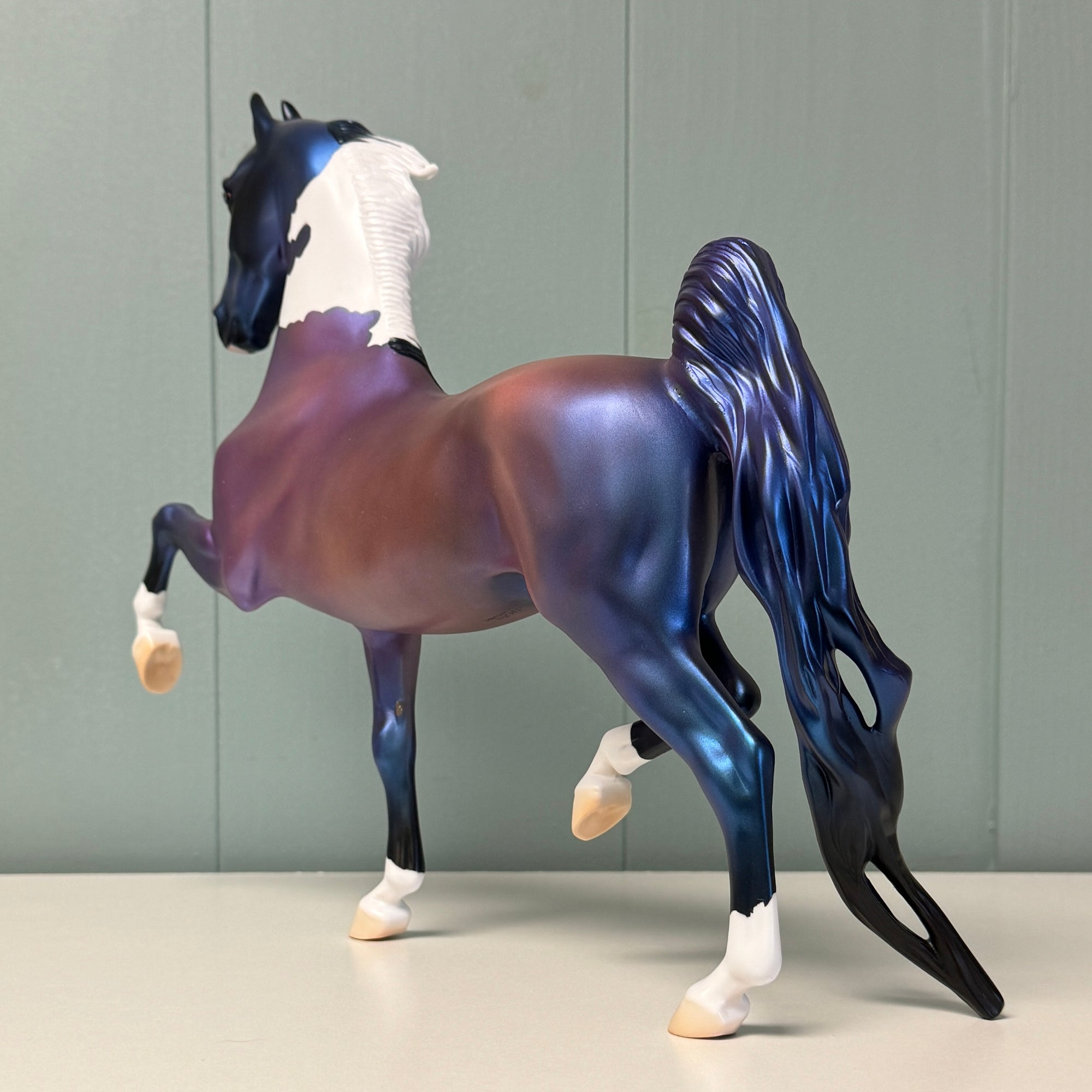 Memily OOAK Deco Purple Pinto Saddlebred By Jess Hamill EQ24