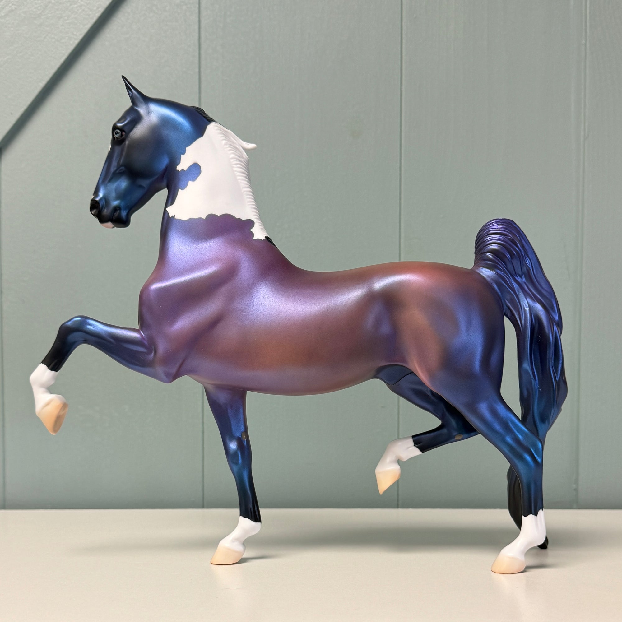 Memily OOAK Deco Purple Pinto Saddlebred By Jess Hamill EQ24