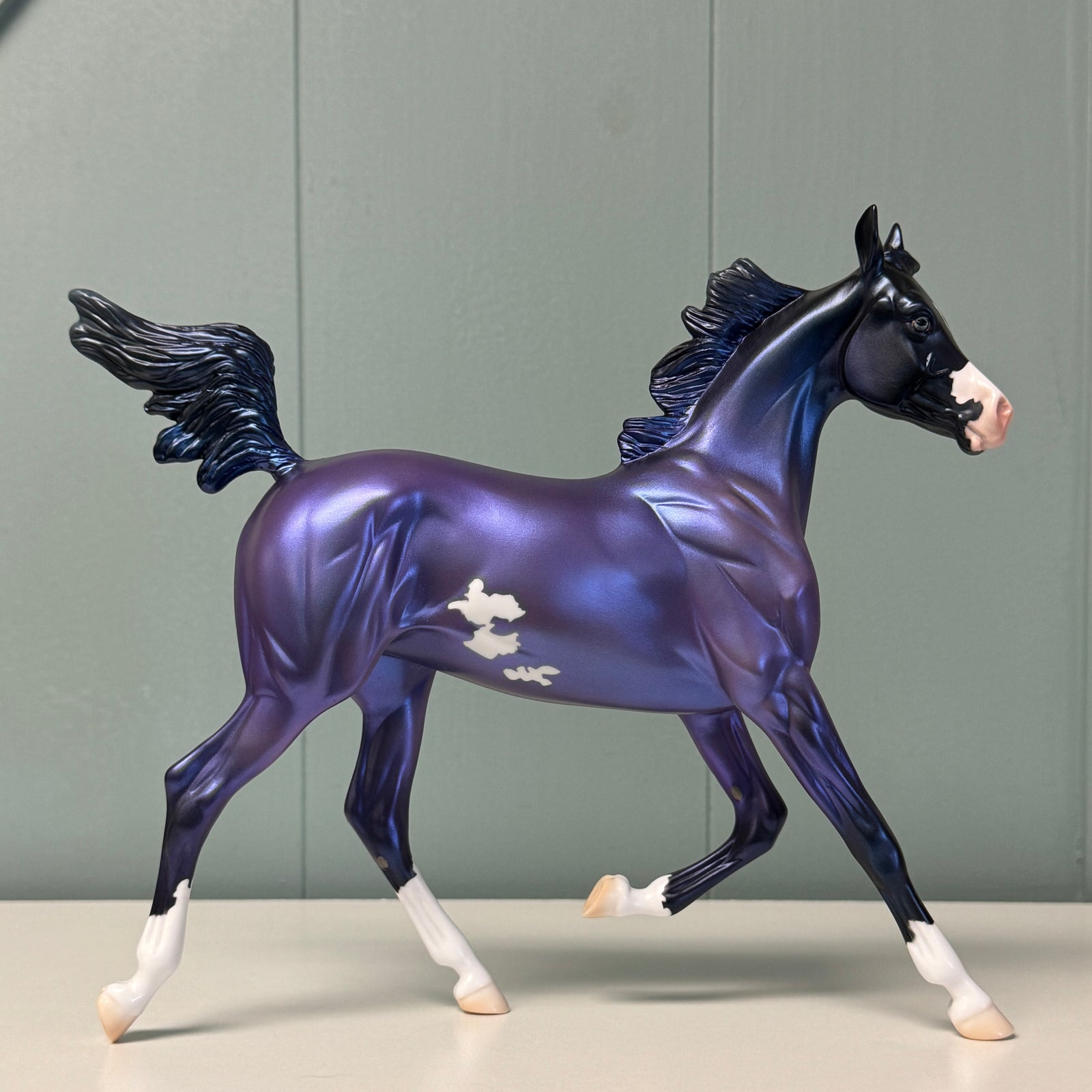 Minikin OOAK Deco Purple Pinto Yearling By Jess Hamill EQ24