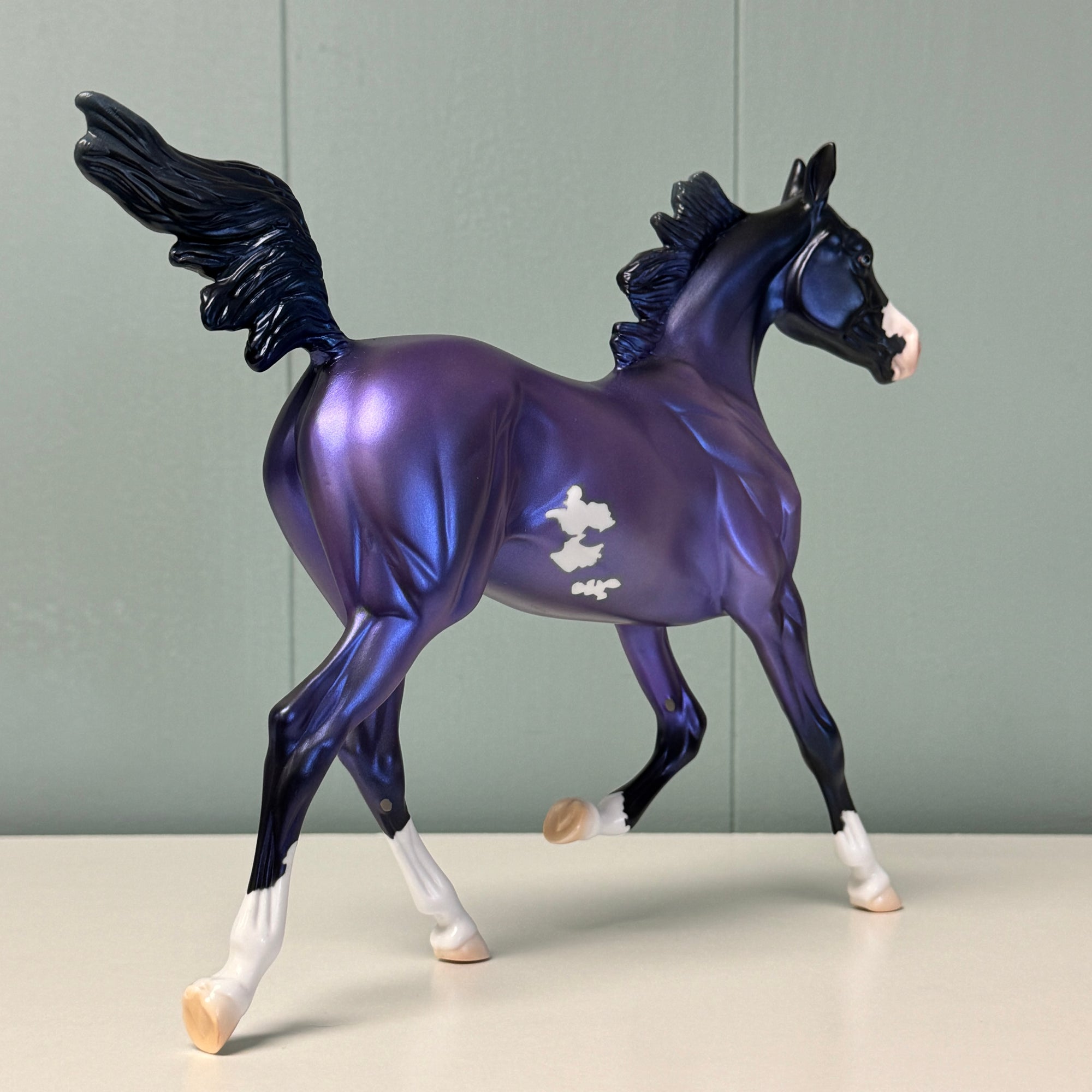 Minikin OOAK Deco Purple Pinto Yearling By Jess Hamill EQ24