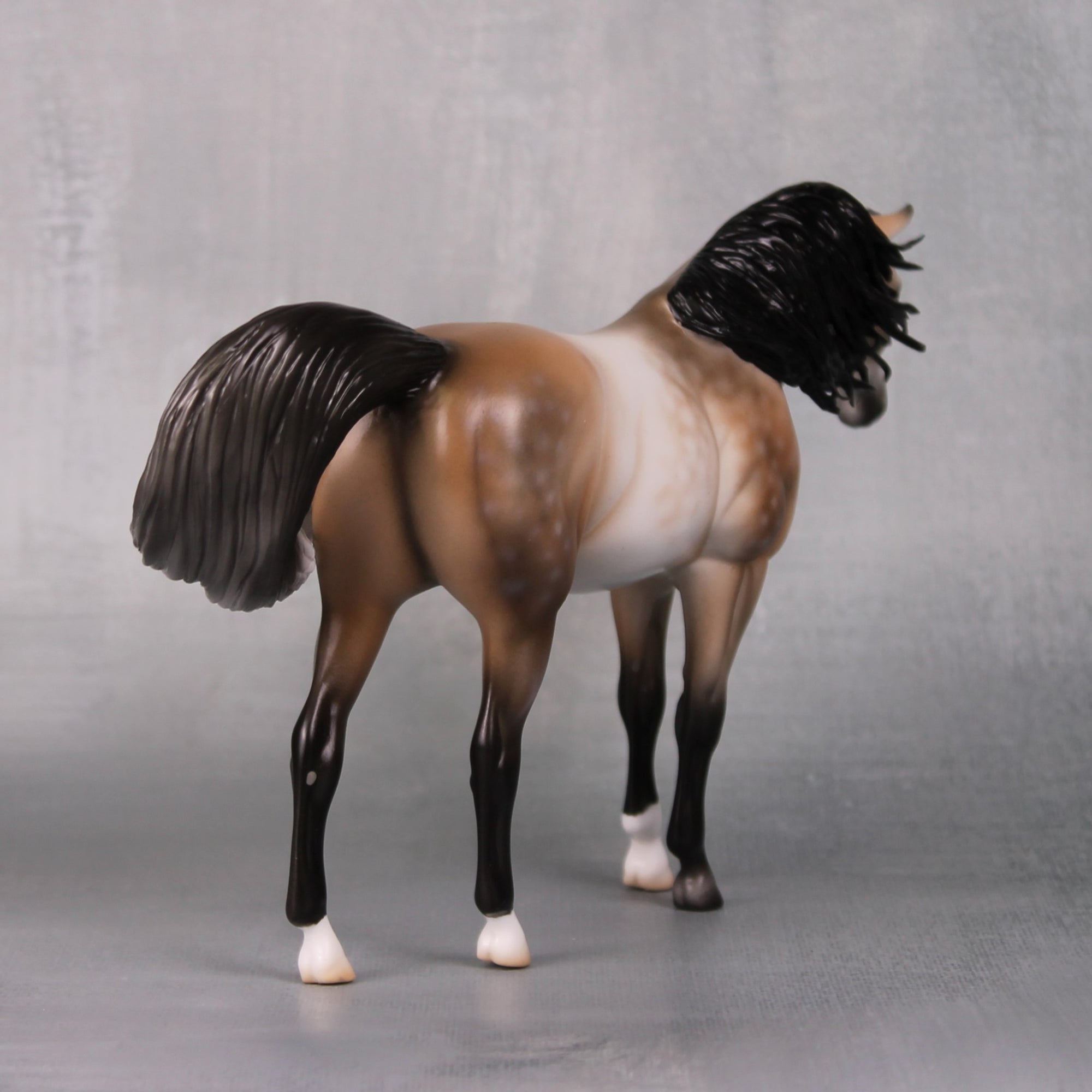 Autumn Rose OOAK Custom Dappled Rose Grey Pebble Arabian Mare By Ashley Palmer BEST OFFERS LHS24