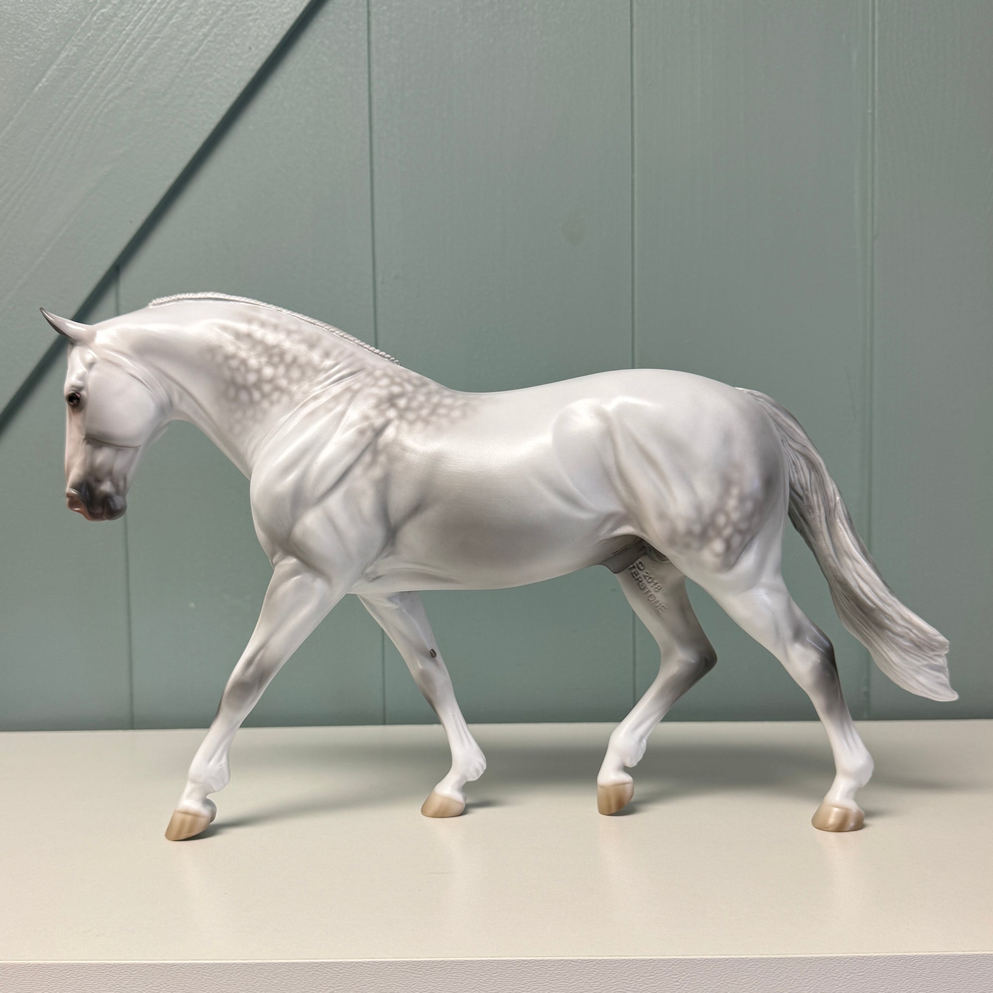 Sharky OOAK Dappled Light Grey Irish Draught By Jess Hamill EQ24