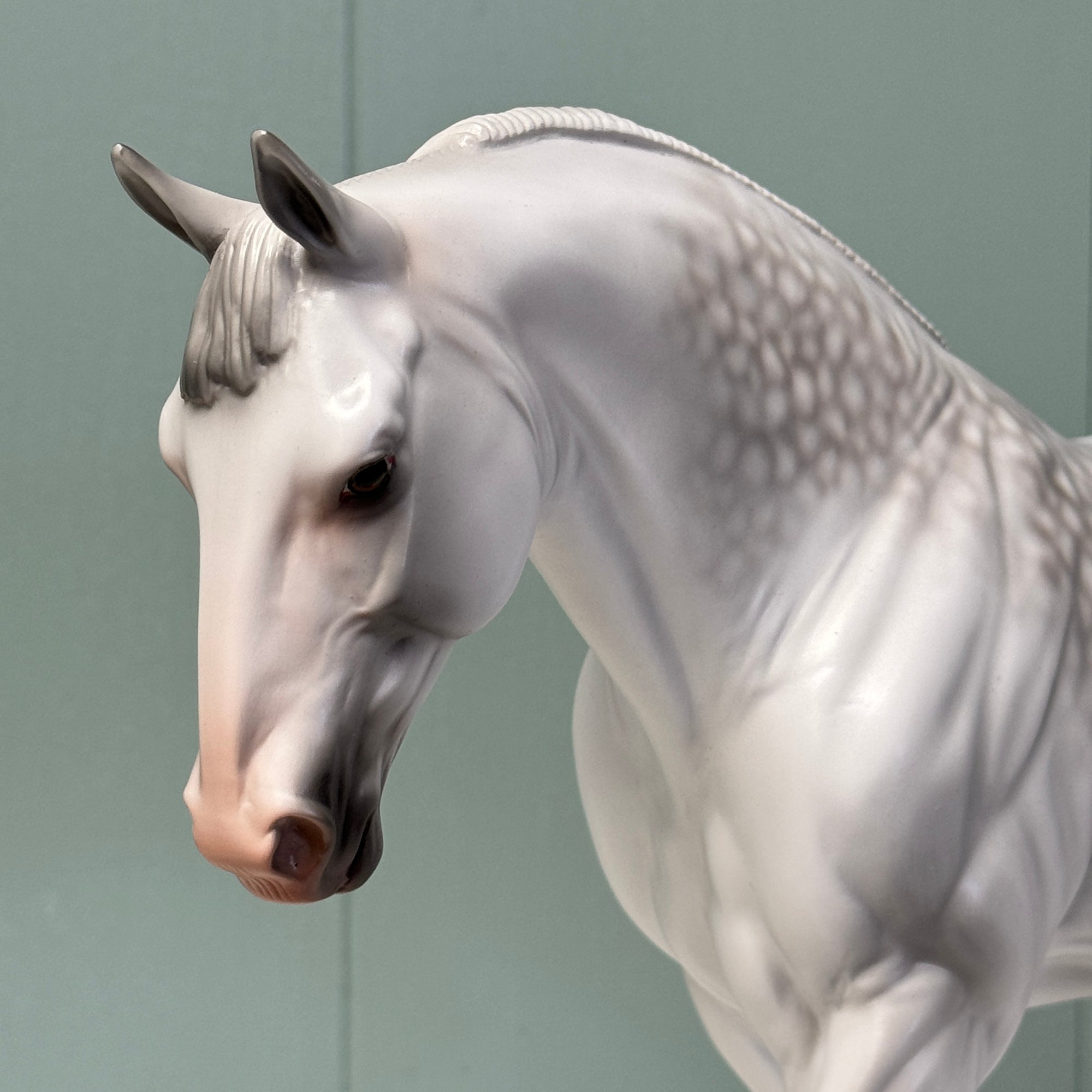 Sharky OOAK Dappled Light Grey Irish Draught By Jess Hamill EQ24