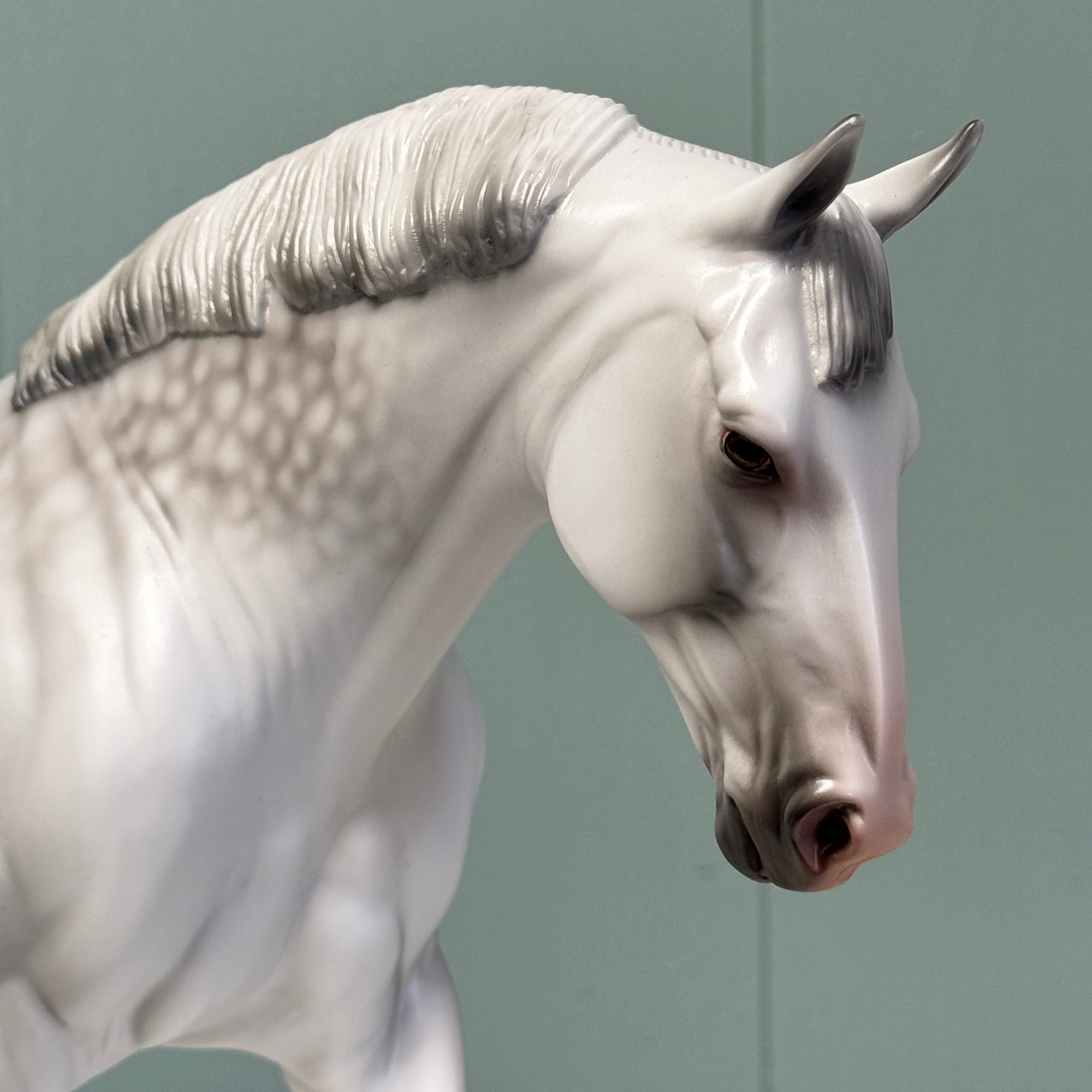 Sharky OOAK Dappled Light Grey Irish Draught By Jess Hamill EQ24