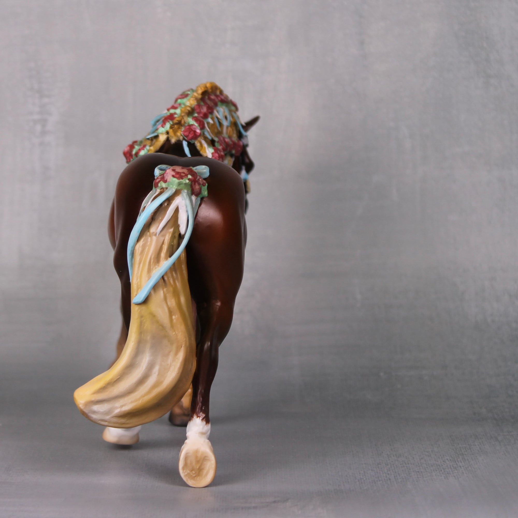 Frühling OOAK Custom Decorator Blue and Gold Arab Foal By Kristen Cermele BEST OFFERS LHS24