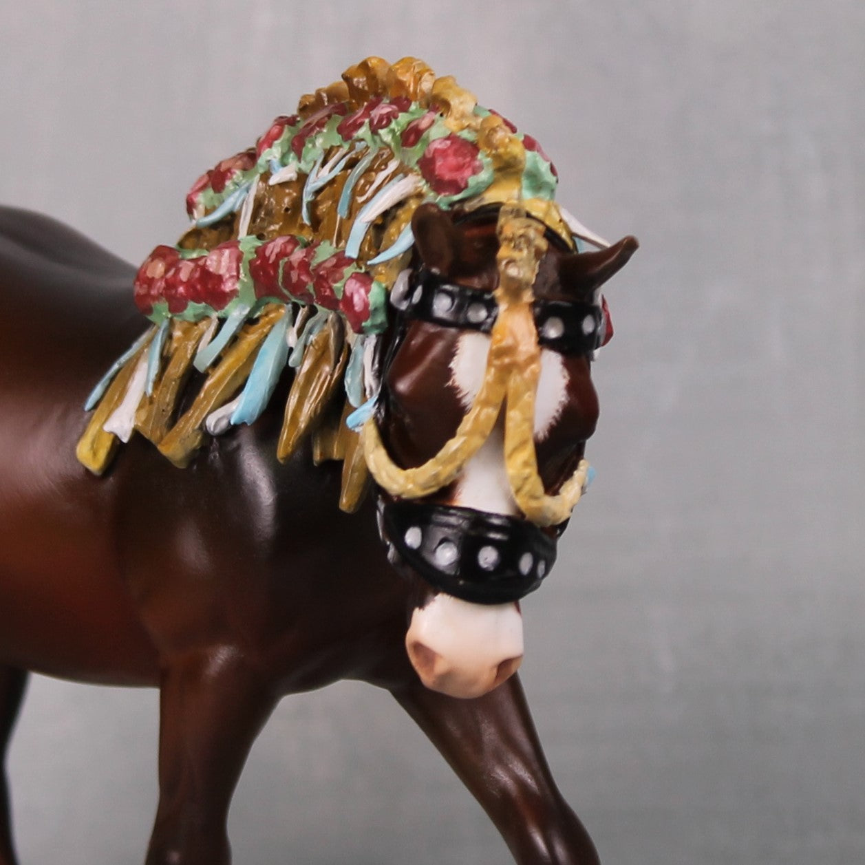 Frühling OOAK Custom Decorator Blue and Gold Arab Foal By Kristen Cermele BEST OFFERS LHS24